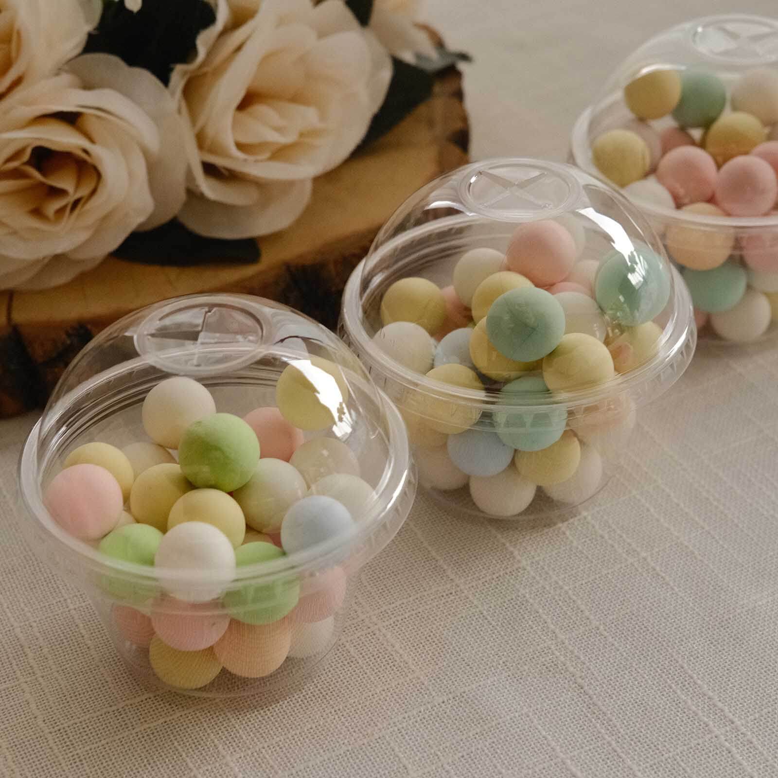 50-Pack Clear Dome Lid Plastic Dessert Parfait Cups 7oz, Disposable Pudding Ice Cream Fruit Cups - Durable Design - Image 8