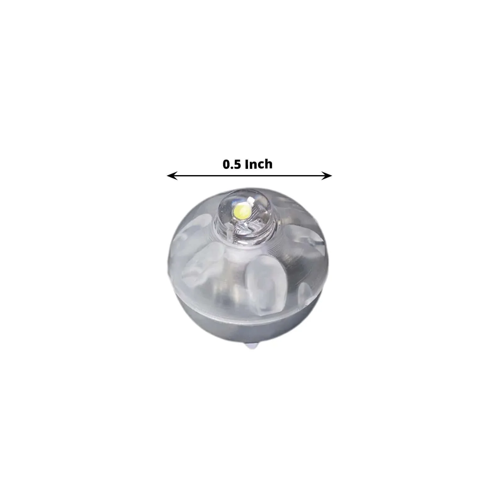 50-Pack LED Balloon Lights 0.5" Round - Light Blue Mini Waterproof Battery Operated Balls - Image 3