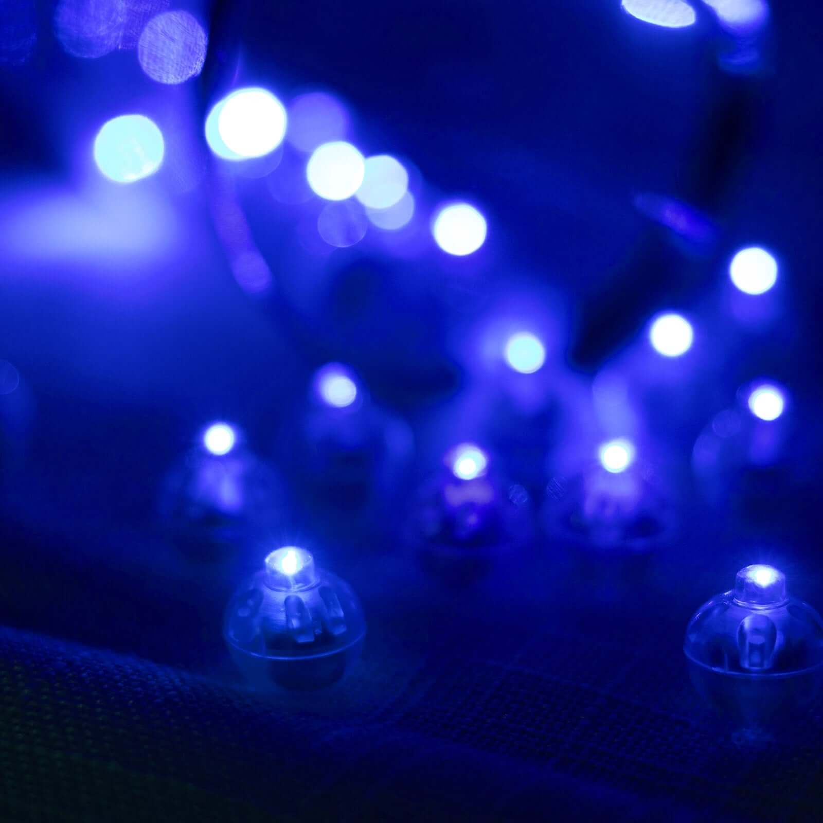 50-Pack LED Balloon Lights 0.5" Round - Light Blue Mini Waterproof Battery Operated Balls - Image 8