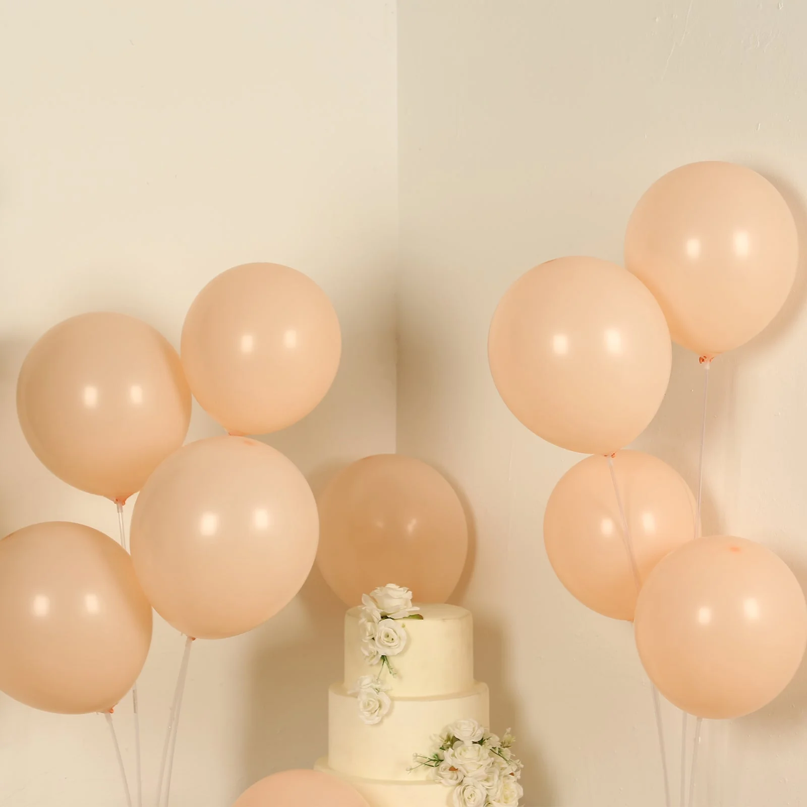 50 Pack Matte Pastel Blush Biodegradable Balloons, Round Eco-friendly Thick Latex Party Balloons - 12" - Image 6