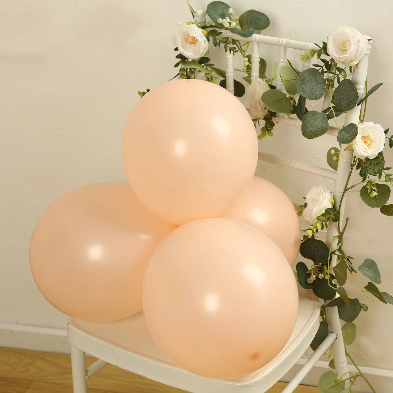 50 Pack Matte Pastel Blush Biodegradable Balloons, Round Eco-friendly Thick Latex Party Balloons - 12" - Image 8