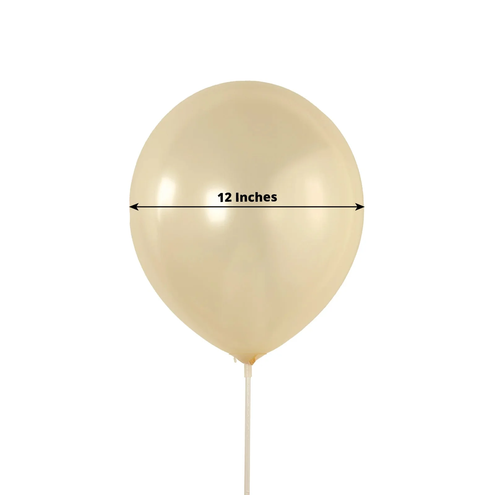 50 Pack Matte Pastel Cream Biodegradable Balloons, Round Eco-friendly Thick Latex Party Balloons - 12" - Image 3