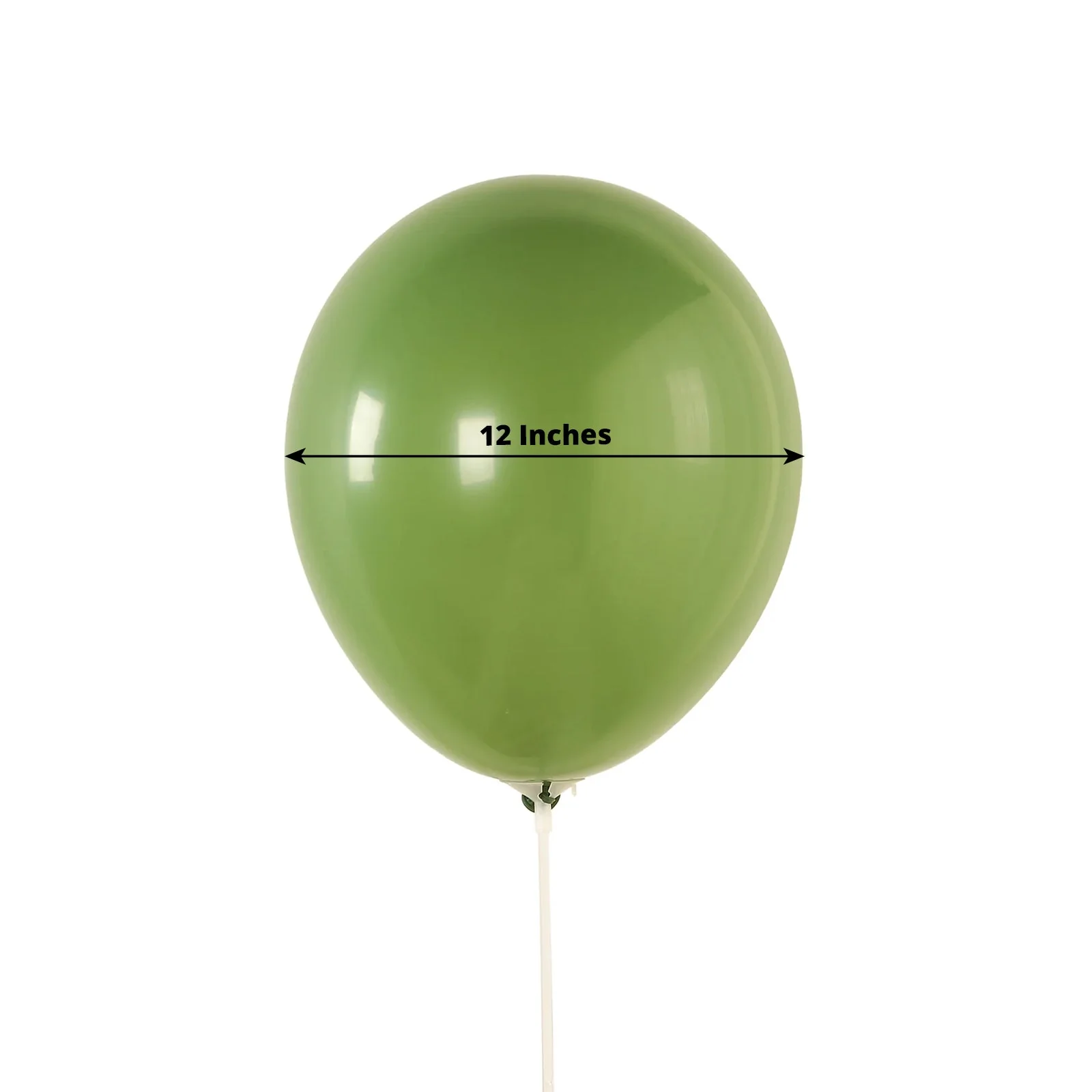 50 Pack Matte Pastel Dusty Sage Green Biodegradable Balloons, Round Eco-friendly Thick Latex Party Balloons - 12" - Image 3