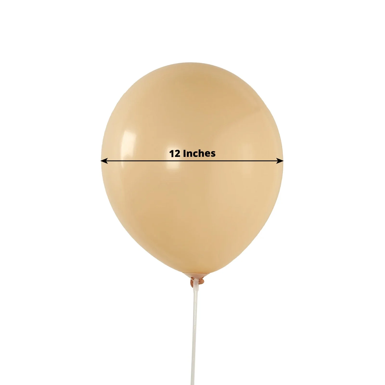 50 Pack Matte Pastel Peach Biodegradable Balloons, Round Eco-friendly Thick Latex Party Balloons - 12" - Image 3