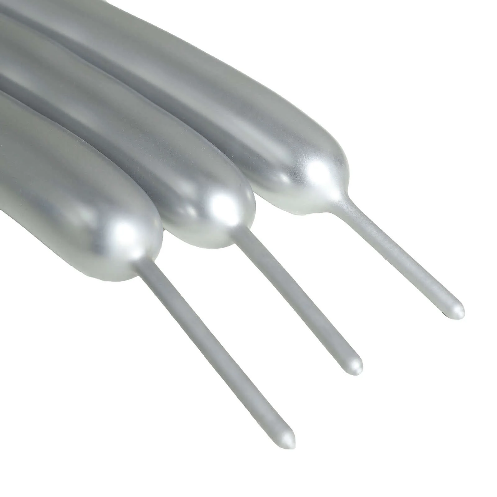 50 Pack Assorted Metallic Silver Long Latex Balloons For Twisting Magic, Animal Modelling Party Balloons - Image 6