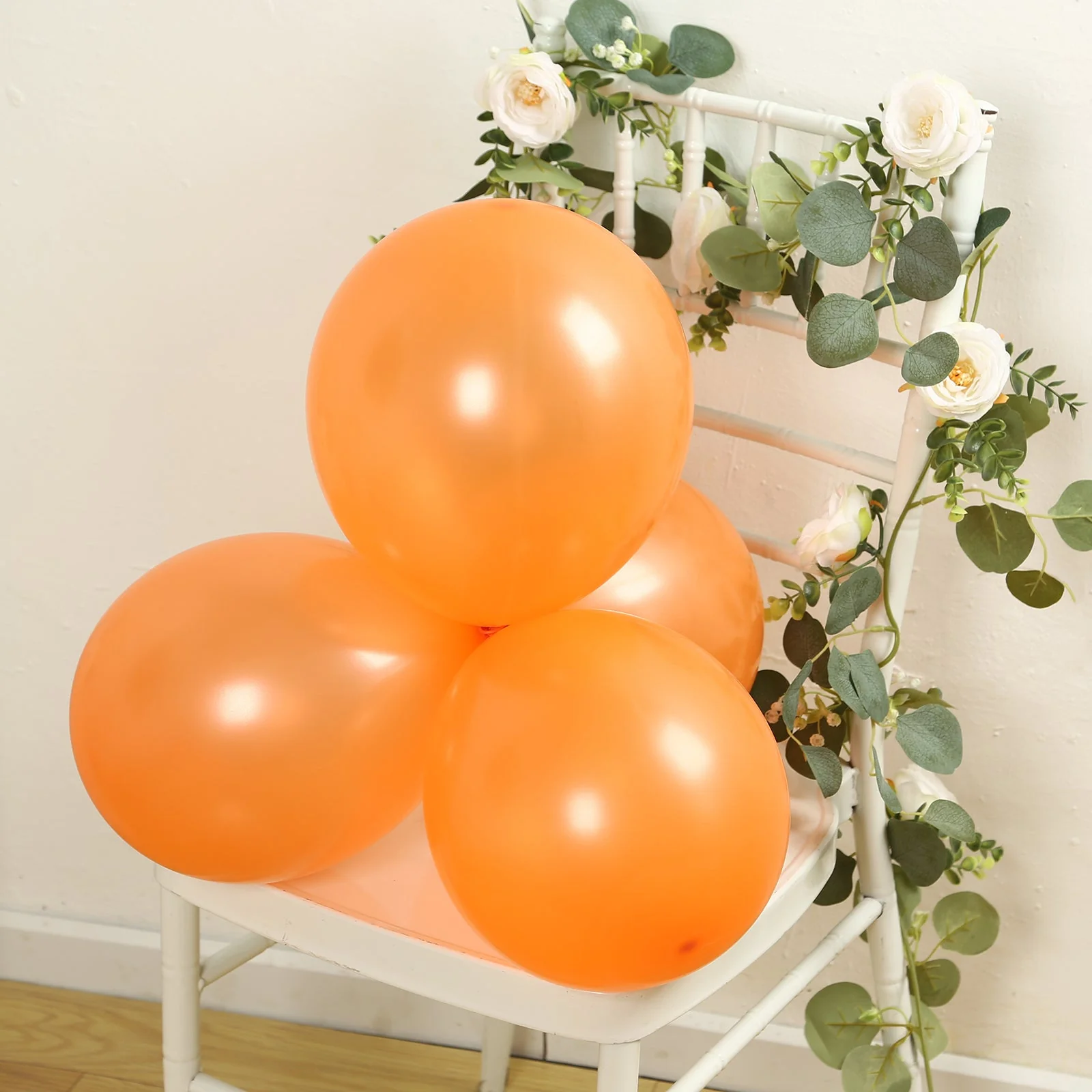 50 Pack Orange Biodegradable Balloons, Eco-friendly Thickened Extra Strong Latex Helium Party Balloons - 12" - Image 2