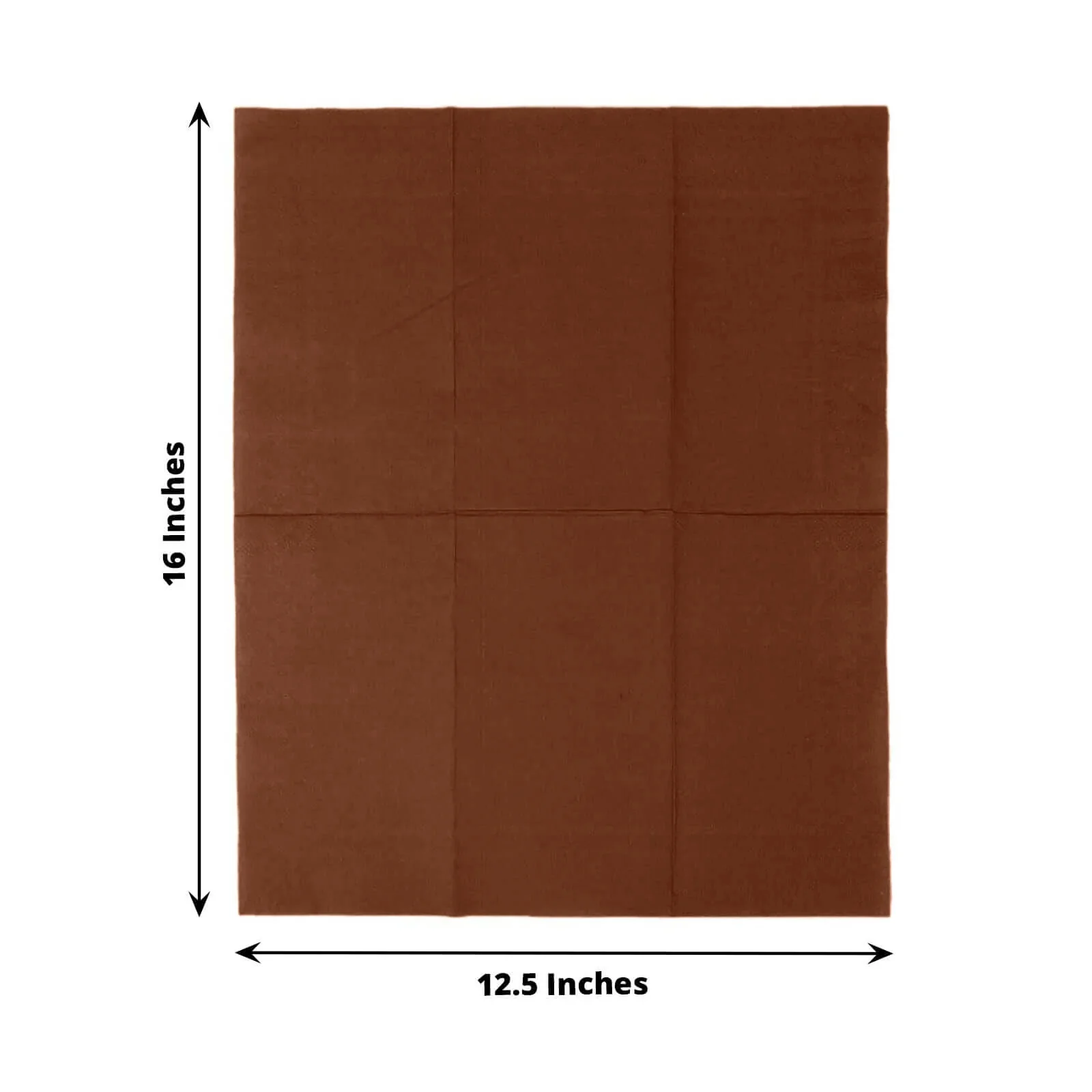 50-Pack Paper Napkins 2-Ply Soft Cinnamon Brown - Dinner Party Napkins - Image 3