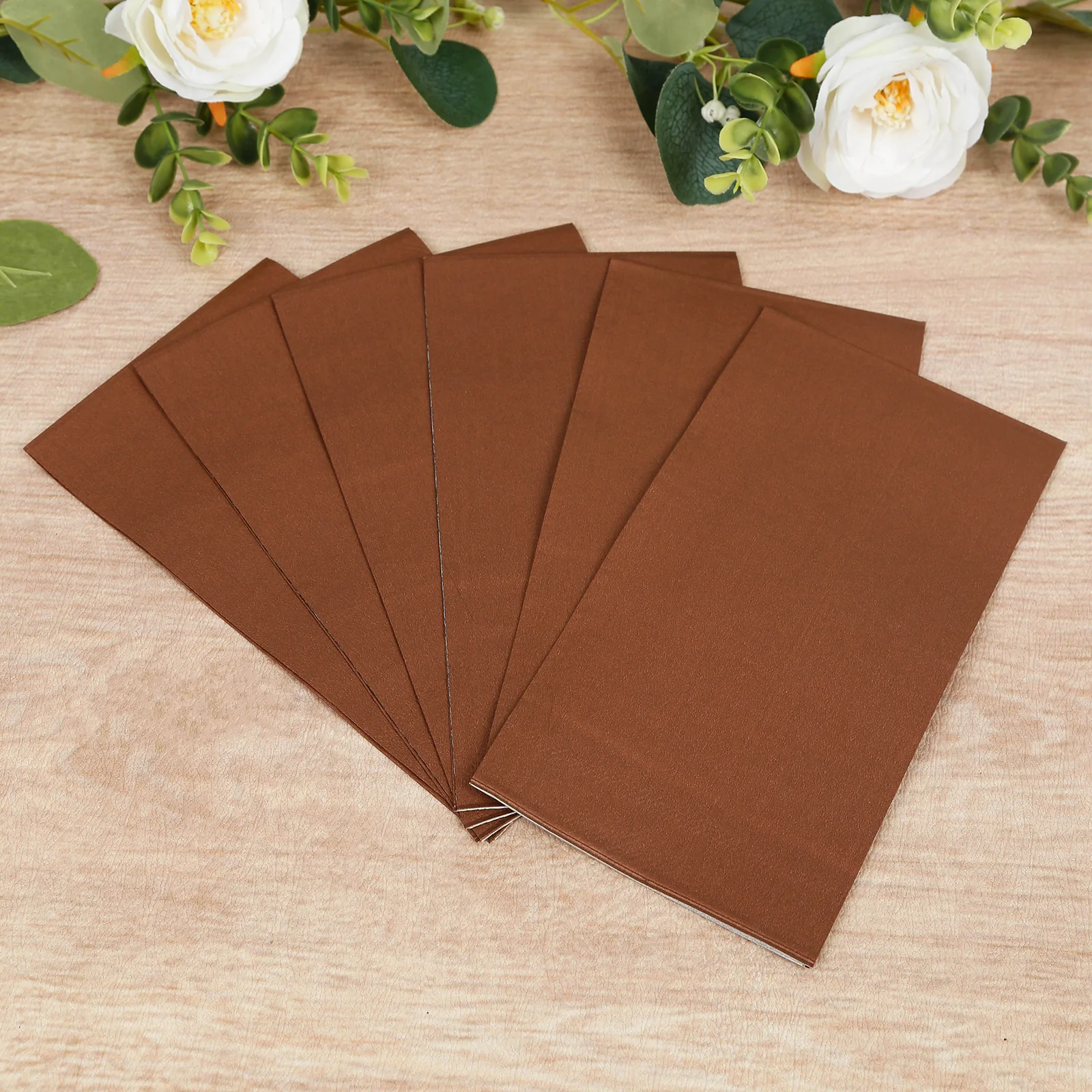 50-Pack Paper Napkins 2-Ply Soft Cinnamon Brown - Dinner Party Napkins - Image 7