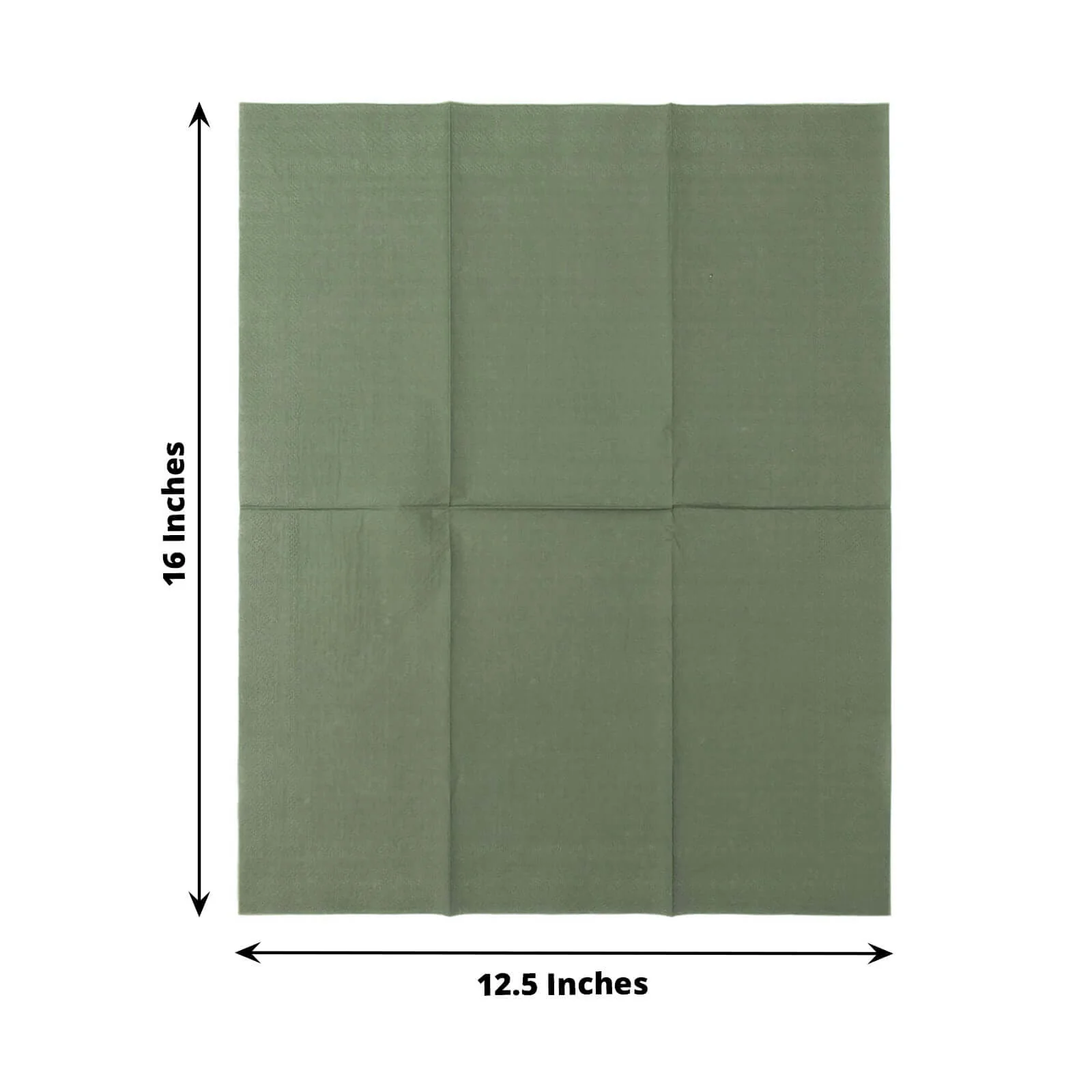 50-Pack Paper Napkins 2-Ply Soft Dusty Sage Green - Dinner Party Napkins - Image 3