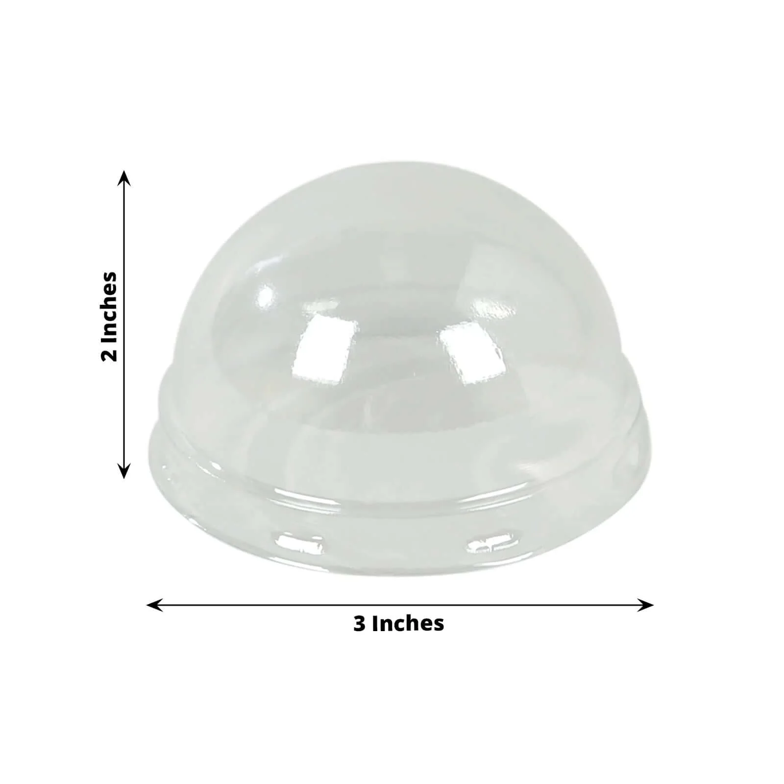 50-Pack Plastic Dome Lids For Cupcake Liners 3" Clear - Food Grade Disposable Baking Cake Cup Lids for Catering Events Bakery-Packaging & Seasonal Gatherings - Image 3