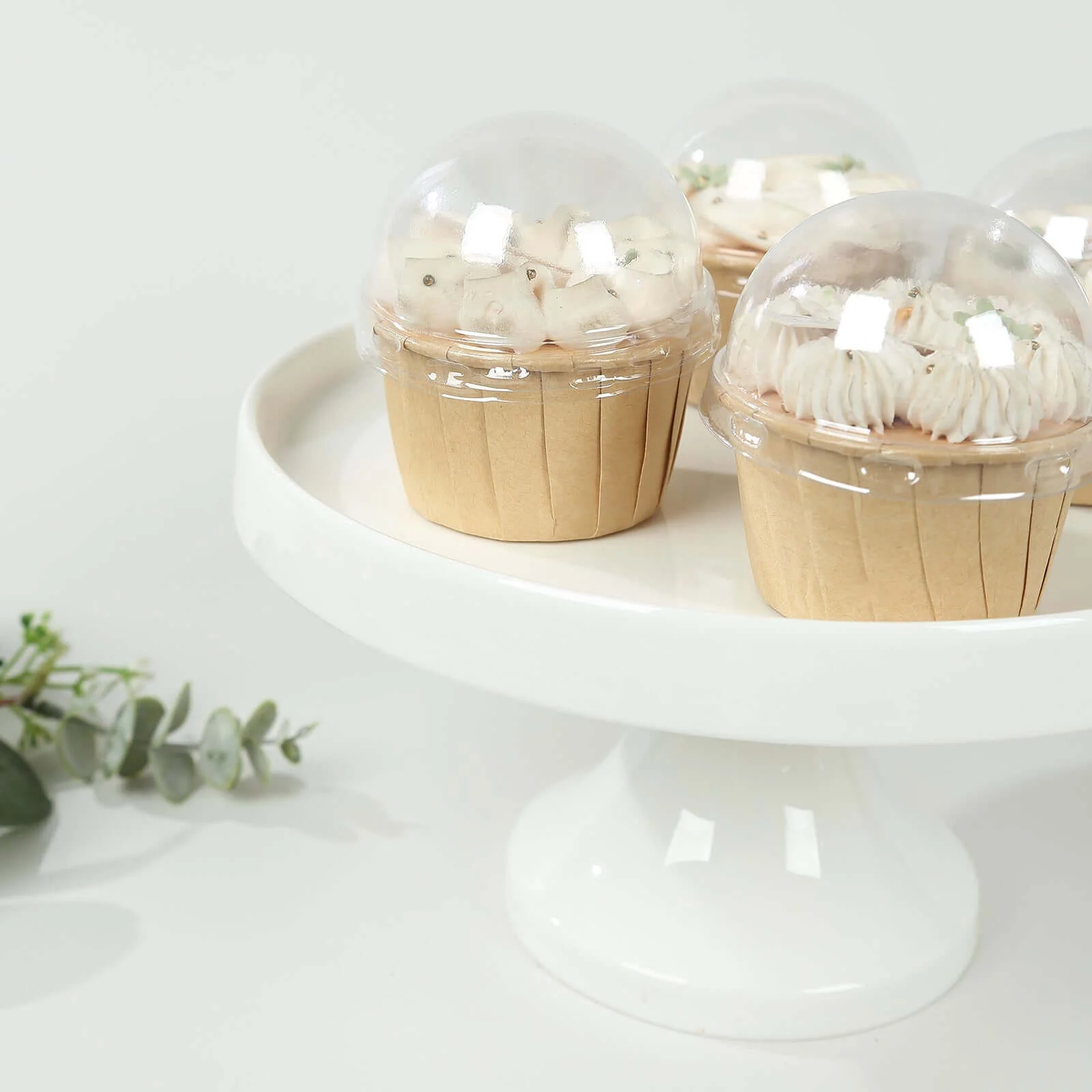 50-Pack Plastic Dome Lids For Cupcake Liners 3" Clear - Food Grade Disposable Baking Cake Cup Lids for Catering Events Bakery-Packaging & Seasonal Gatherings - Image 6