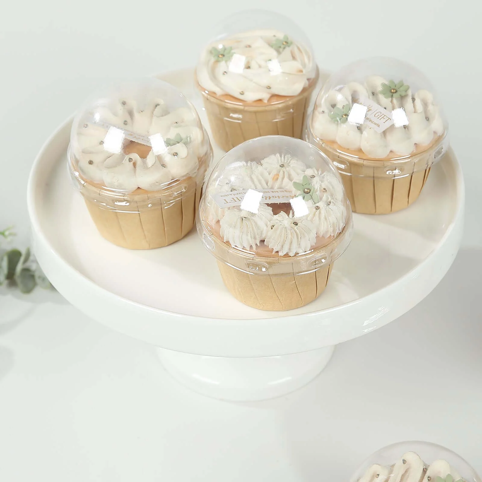 50-Pack Plastic Dome Lids For Cupcake Liners 3" Clear - Food Grade Disposable Baking Cake Cup Lids for Catering Events Bakery-Packaging & Seasonal Gatherings - Image 8