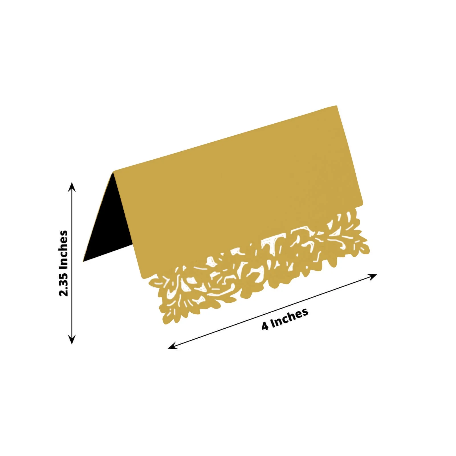 50-Pack Wedding Place Cards 210 GSM with Laser Cut Leaf Vine Design Gold - Printable Reservation Seating Tent Cards - Image 3