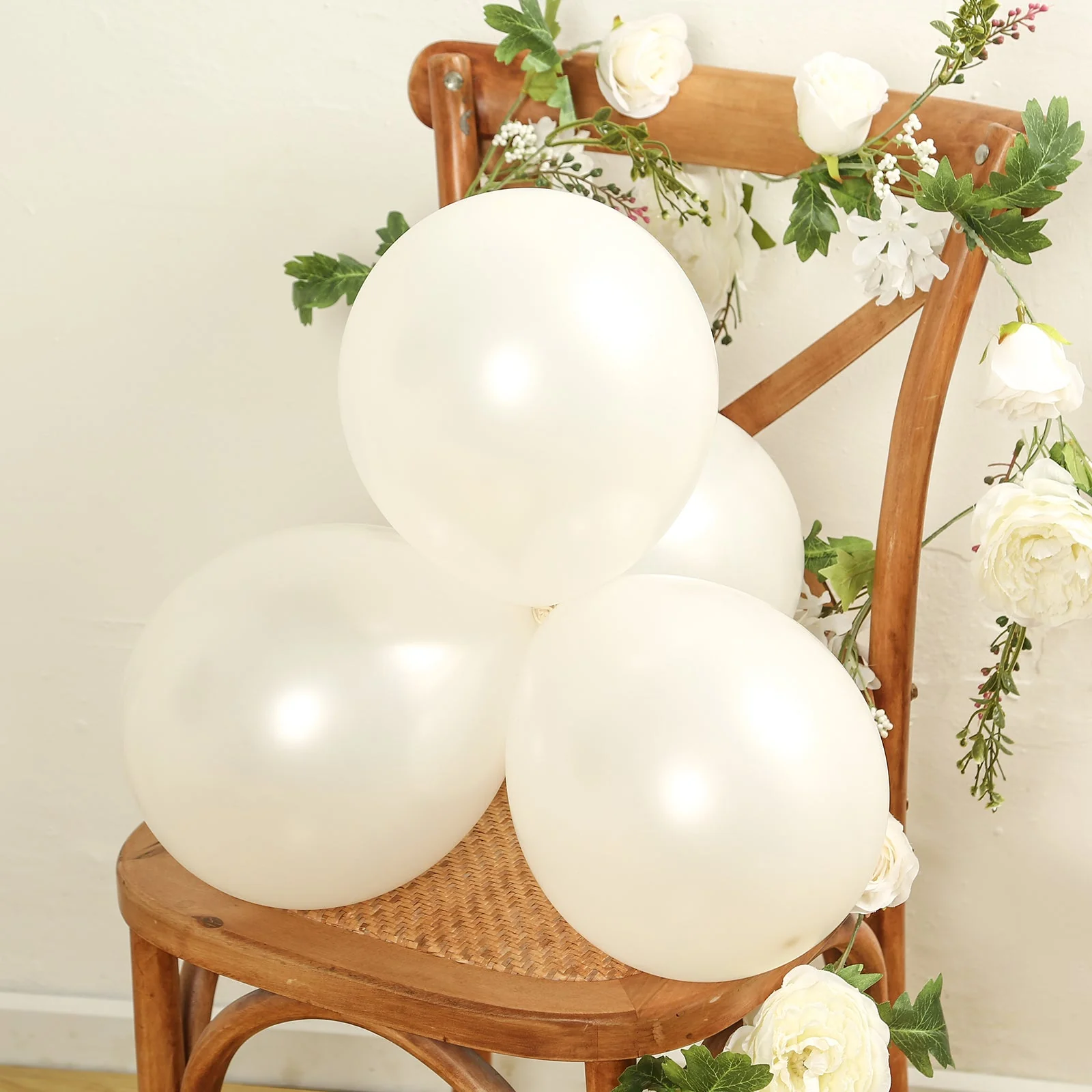 50 Pack White Biodegradable Balloons, Eco-friendly Thickened Extra Strong Latex Helium Party Balloons - 12" - Image 2