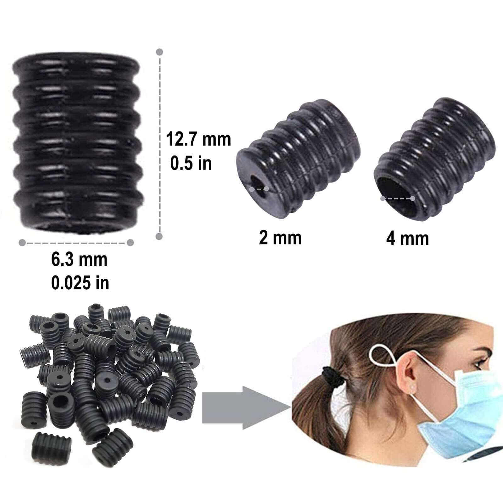 50 Pcs Silicon Mask Buckle For Adjusting Mask Rope, Ear Loop Adjuster - Image 12