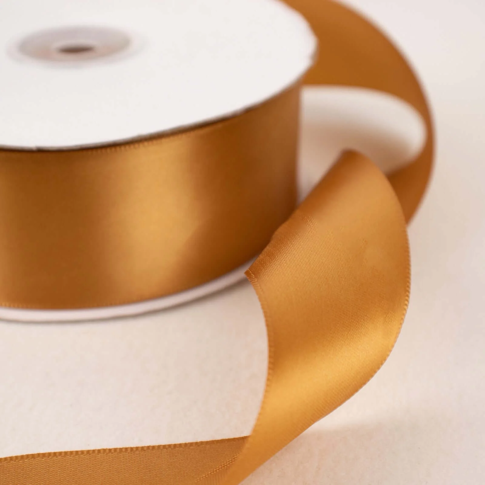 Gold Single Face Decorative Satin Ribbon 50 Yards 1.5" - Image 5