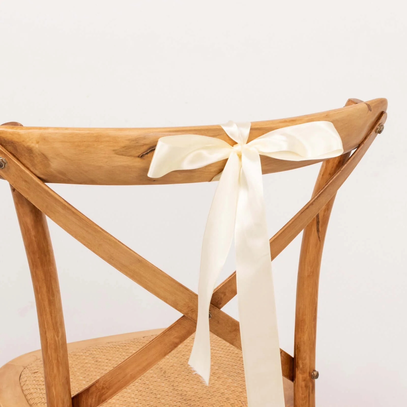 Ivory Single Face Decorative Satin Ribbon 50 Yards 1.5" - Image 8