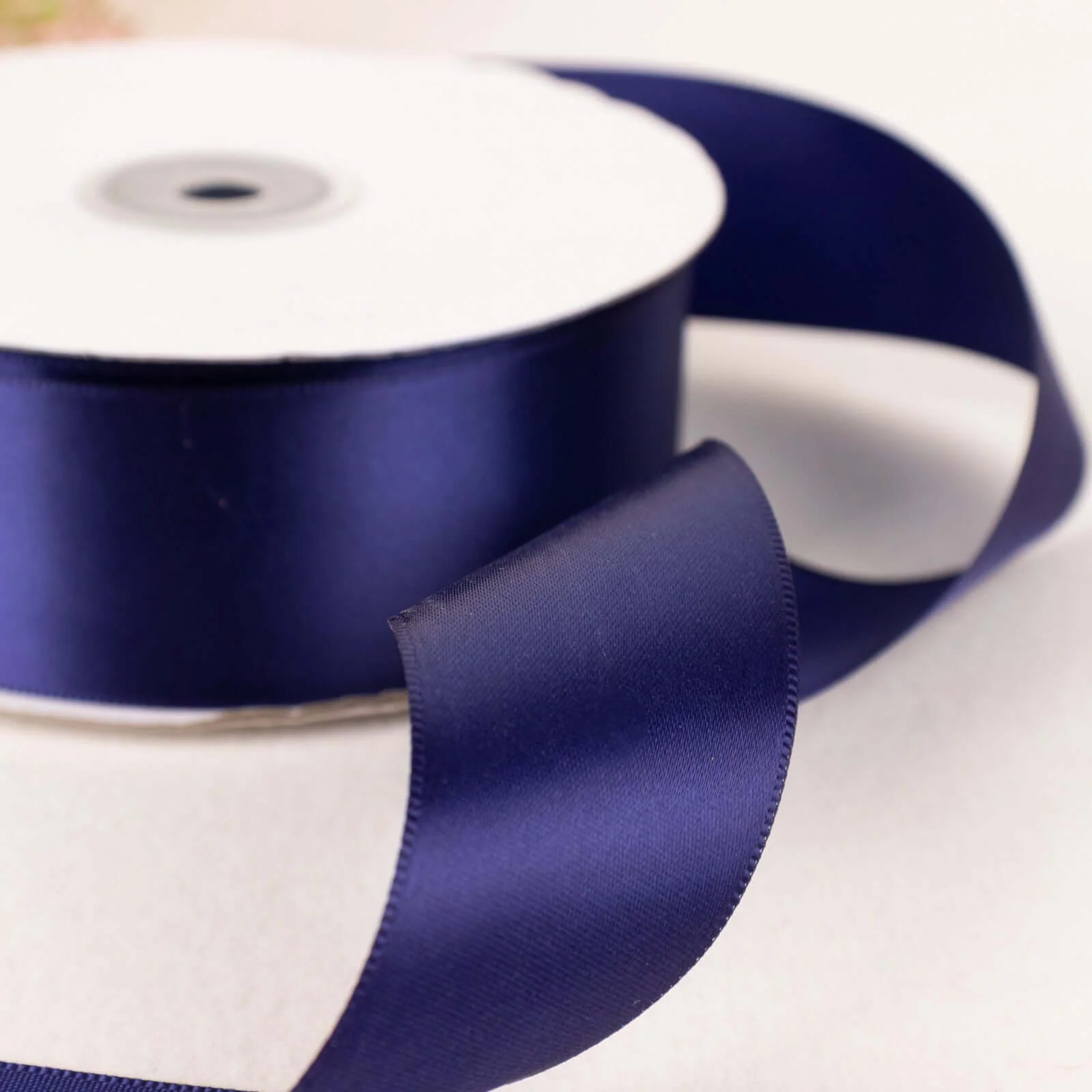 Navy Blue Single Face Decorative Satin Ribbon 50 Yards 1.5" - Image 12