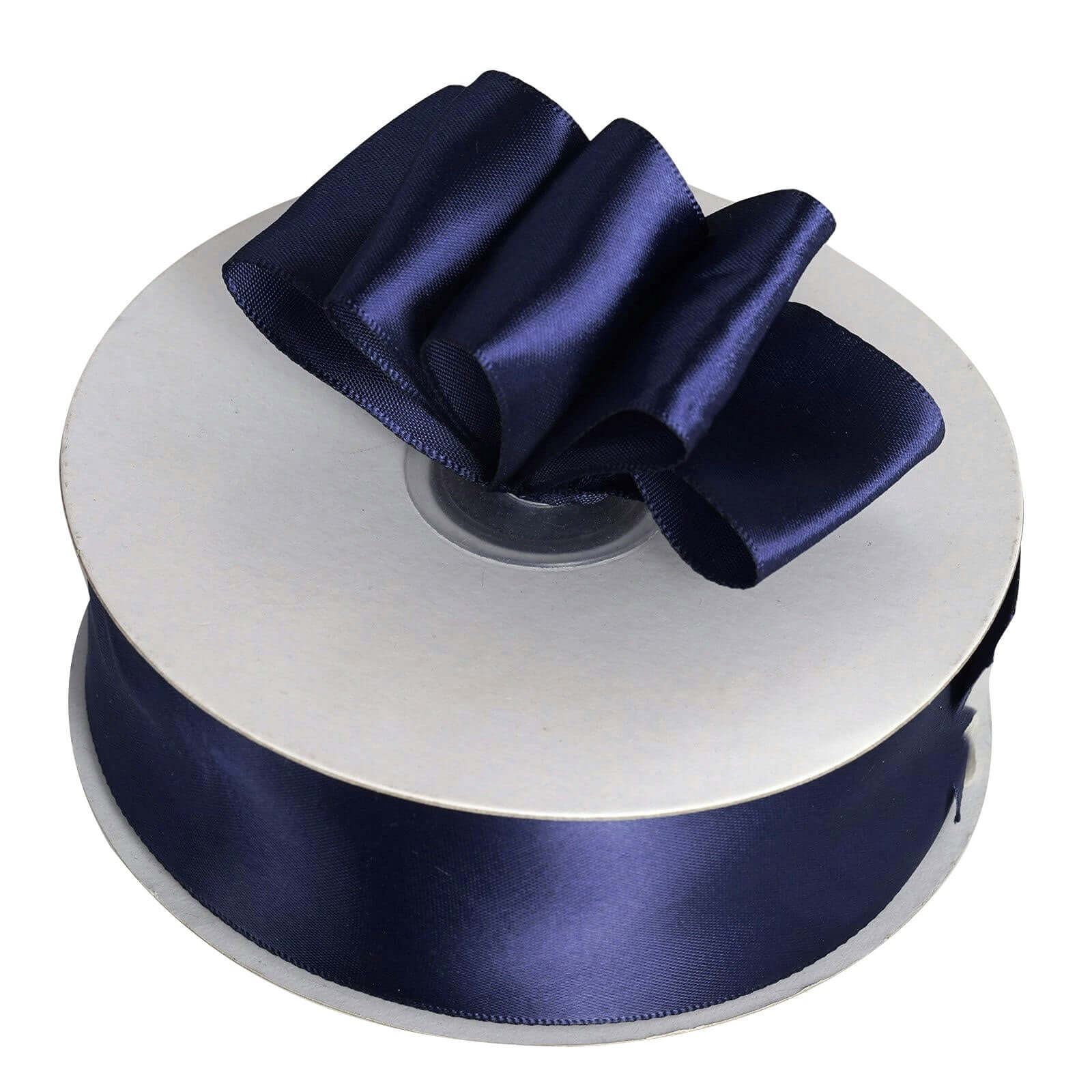Navy Blue Single Face Decorative Satin Ribbon 50 Yards 1.5" - Image 7