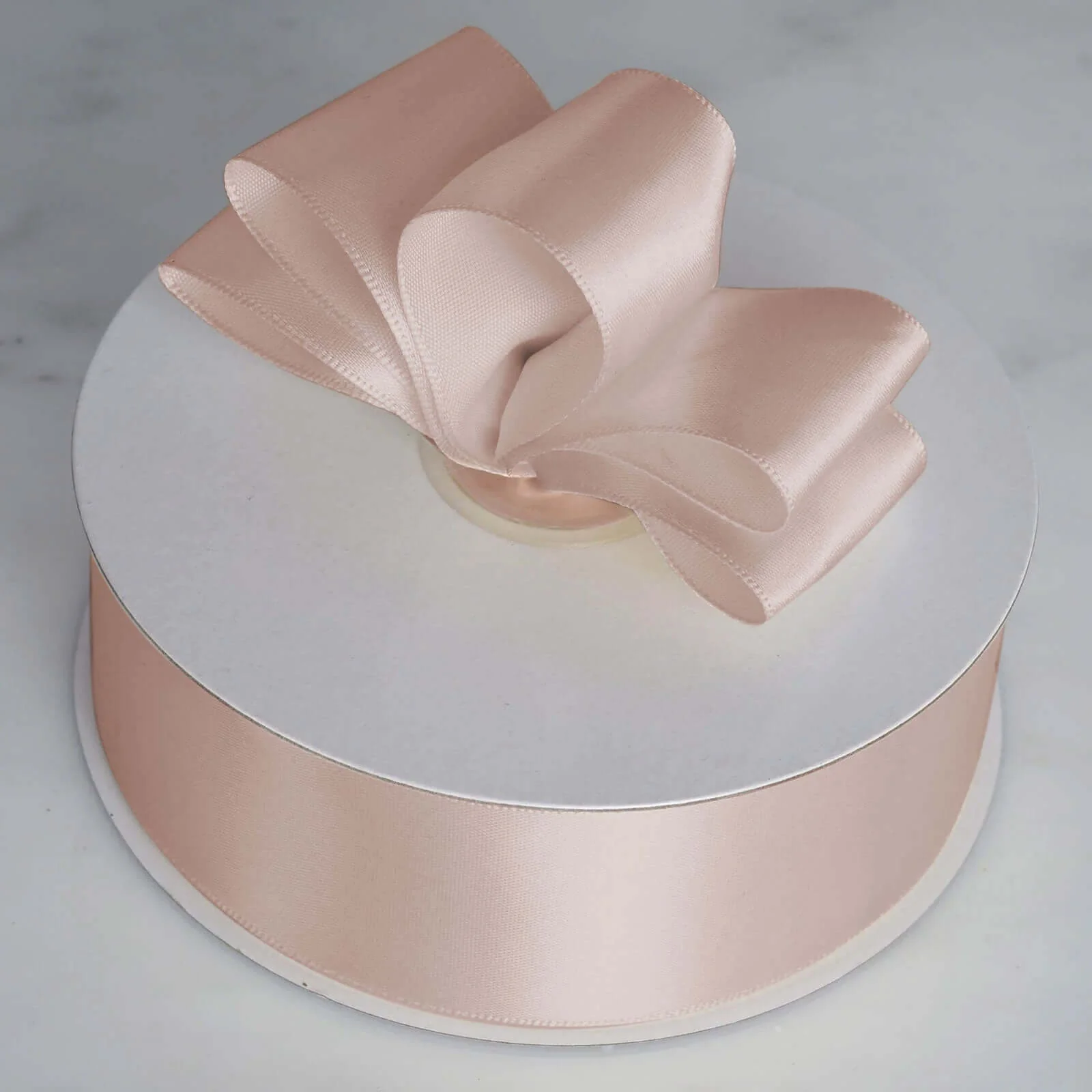 Nude Single Face Decorative Satin Ribbon 50 Yards 1.5" - Image 11