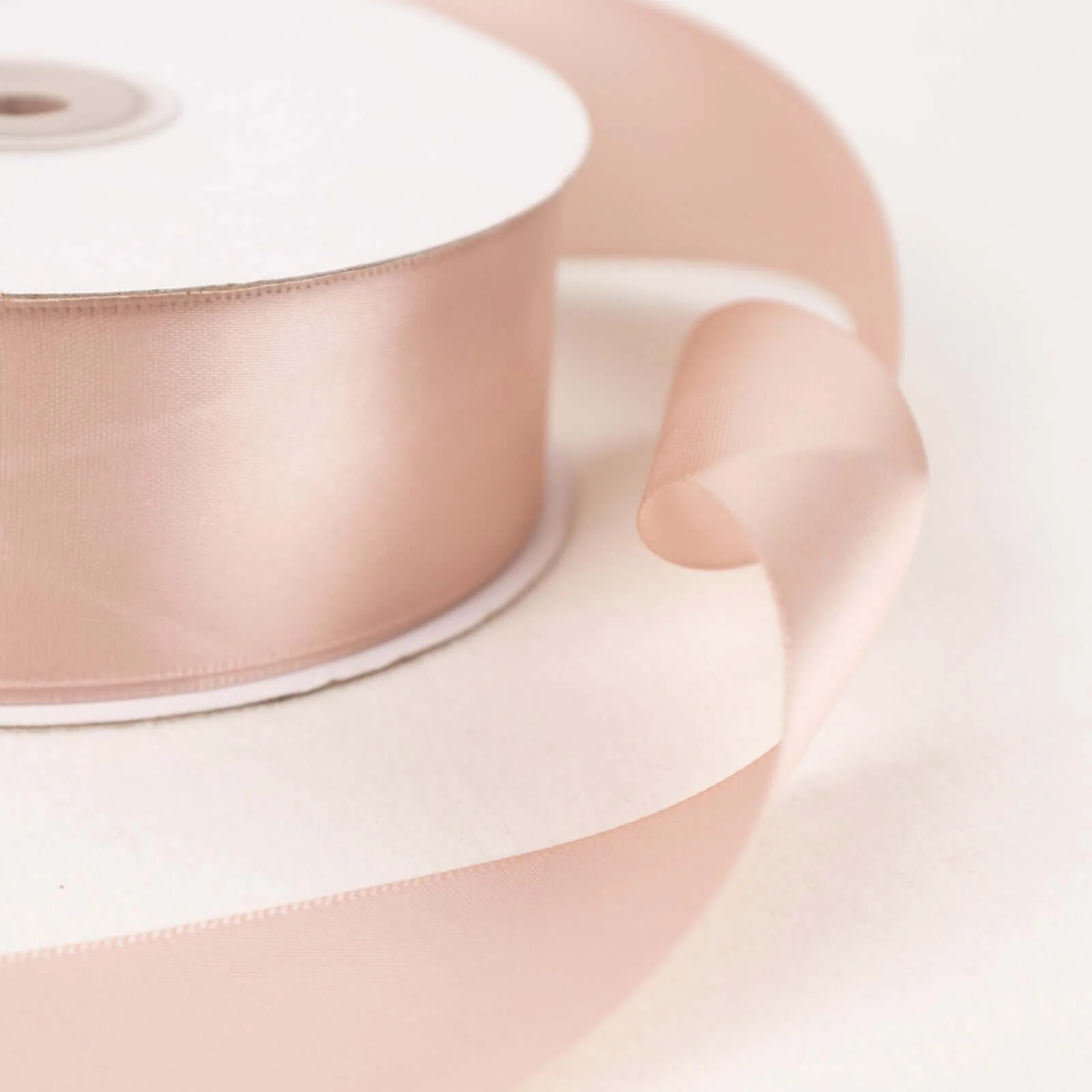 Nude Single Face Decorative Satin Ribbon 50 Yards 1.5" - Image 6