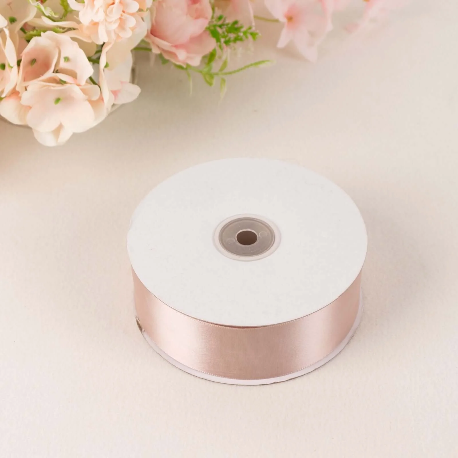 Nude Single Face Decorative Satin Ribbon 50 Yards 1.5" - Image 9