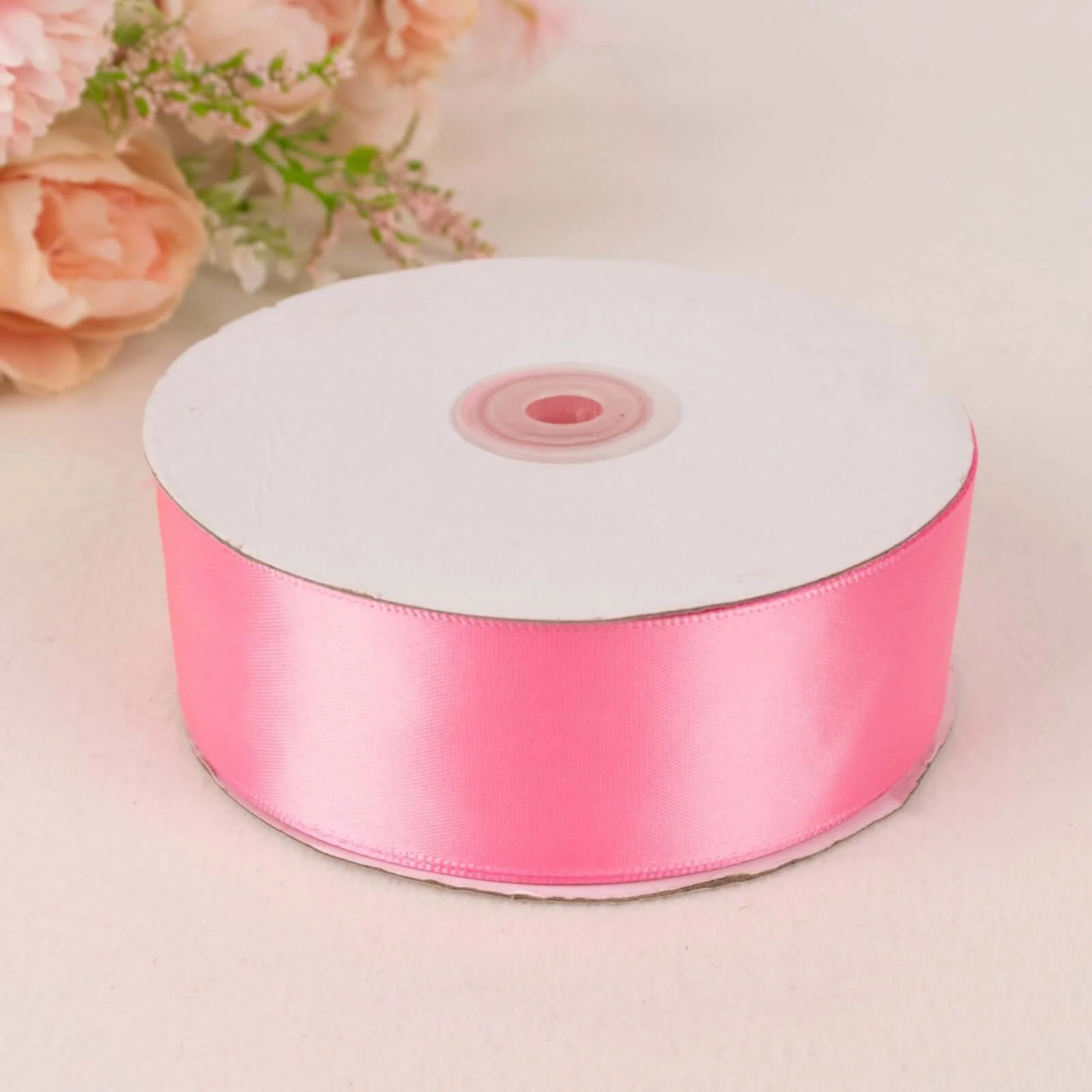 Pink Single Face Decorative Satin Ribbon 50 Yards 1.5" - Image 10