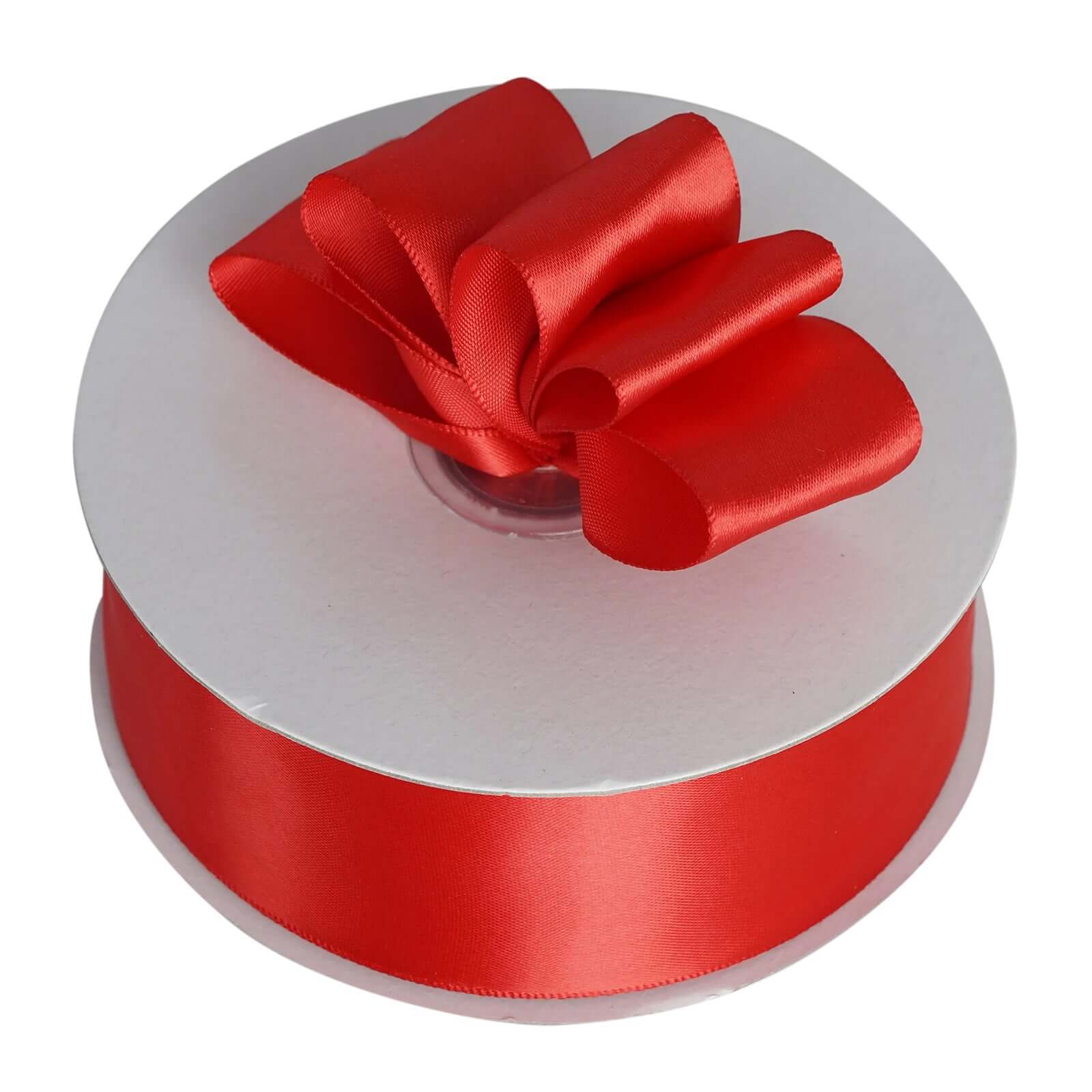 Red Single Face Decorative Satin Ribbon 50 Yards 1.5" - Image 7