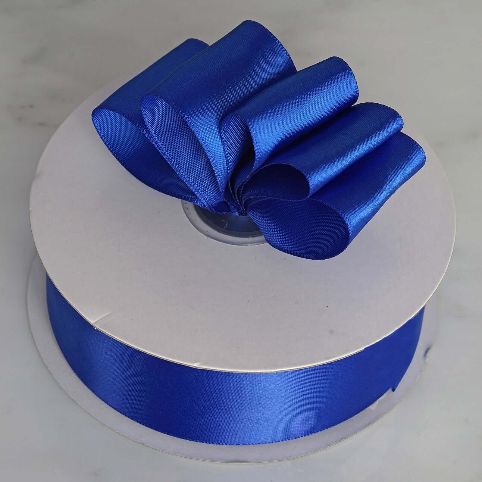Royal Blue Single Face Decorative Satin Ribbon 50 Yards 1.5" - Image 3