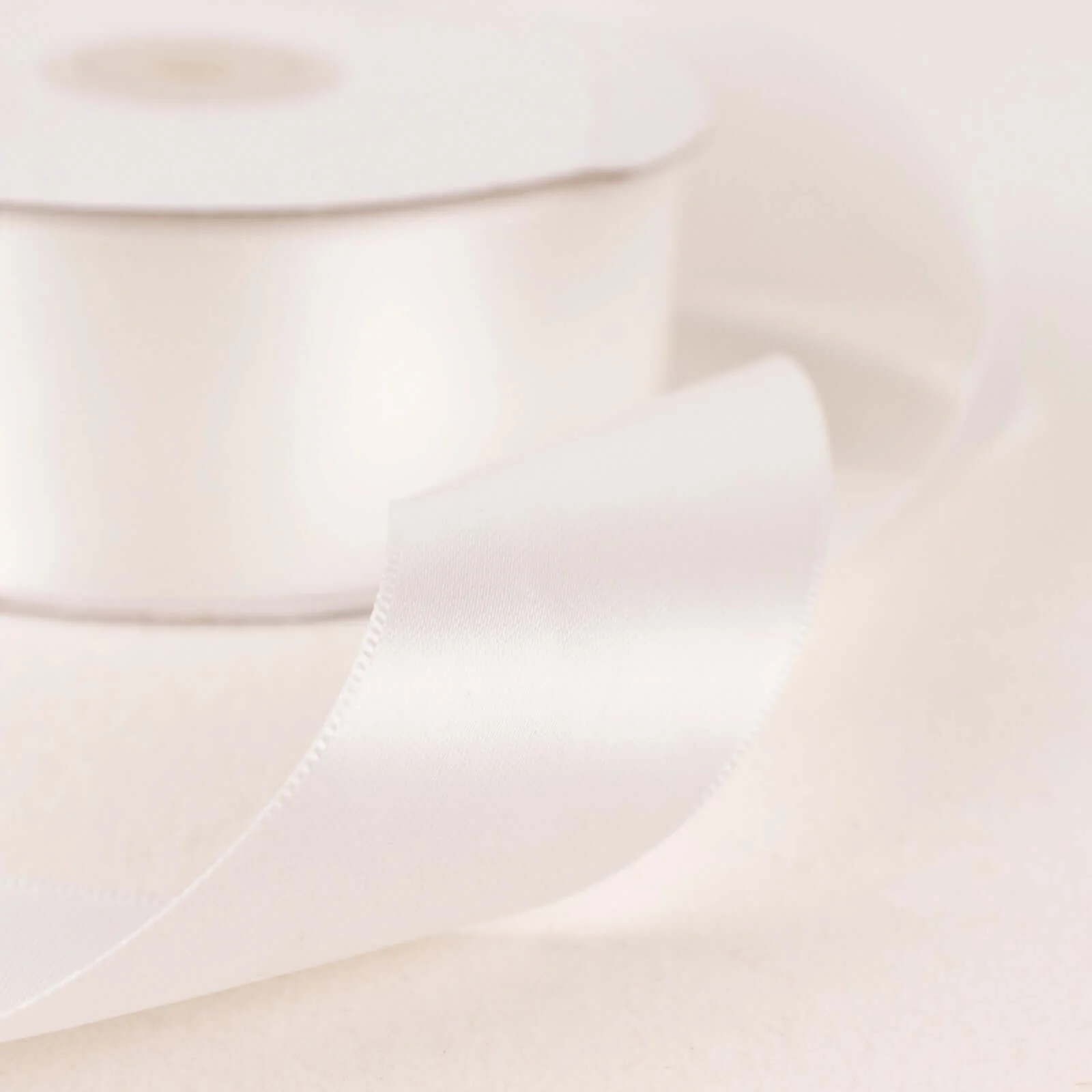 White Single Face Decorative Satin Ribbon 50 Yards 1.5" - Image 6