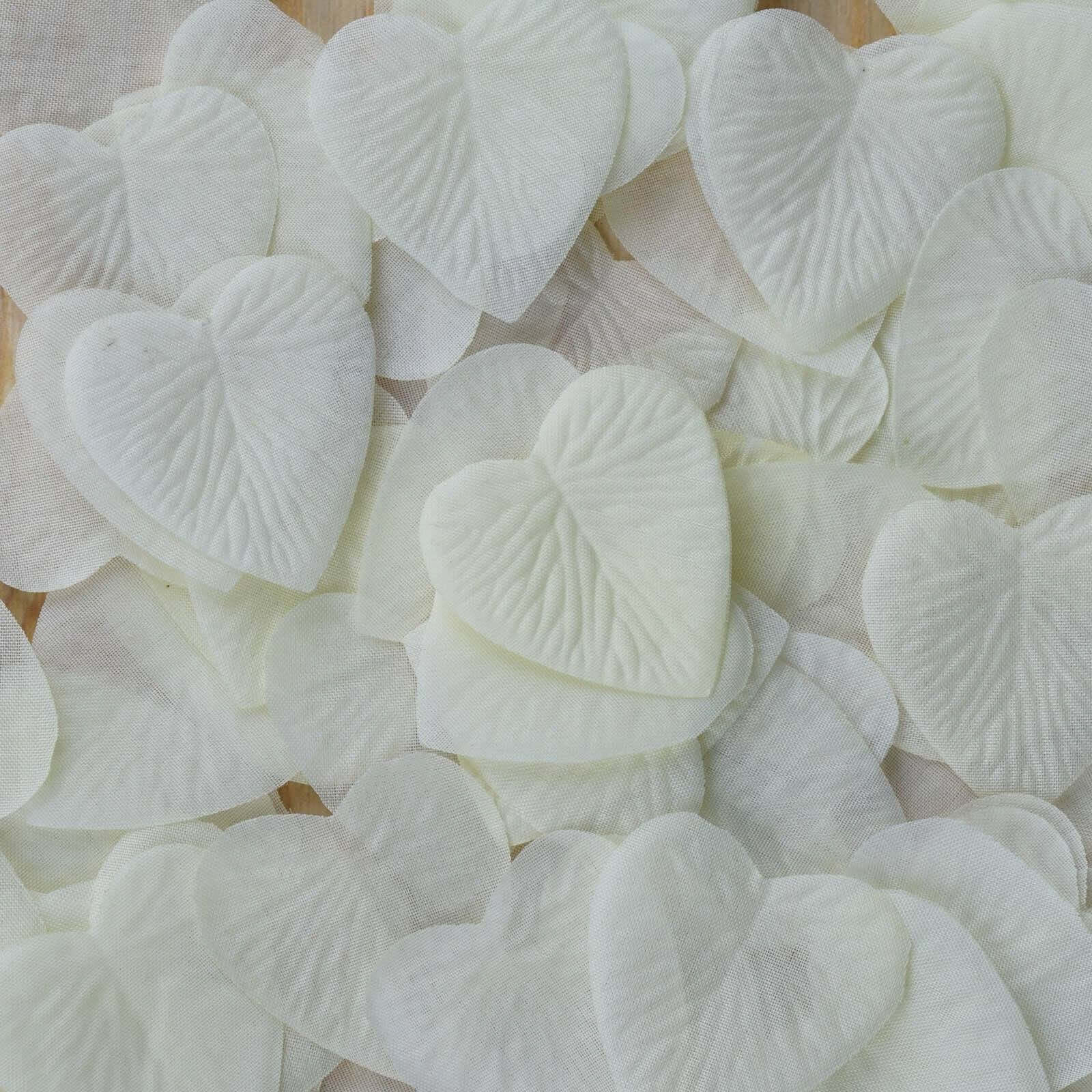 500-Pack Silk Heart Confetti Scatters Ivory - Decorative Table Accents for Parties and Events - Image 6