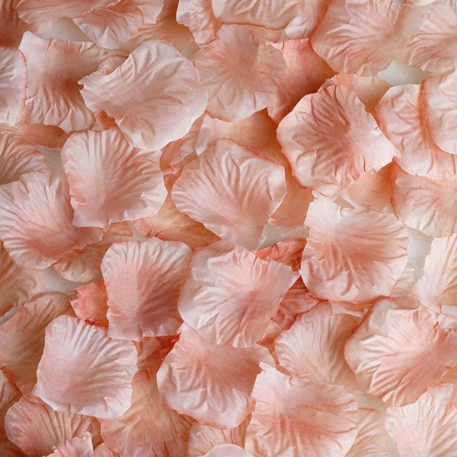500-Pack Silk Rose Petals Confetti Dusty Rose Round Design - Decorative Table Scatters - Image 6