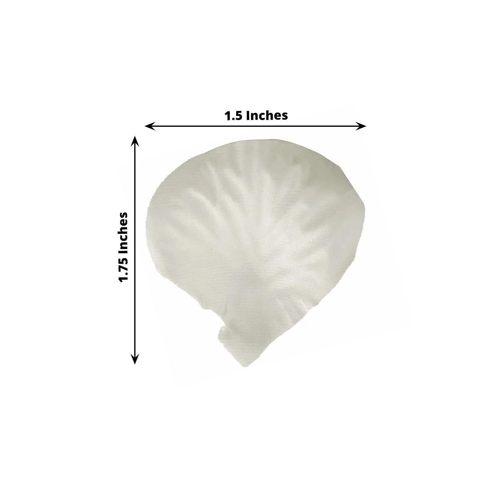 500-Pack Silk Rose Petals Confetti Ivory Round Design - Decorative Table Scatters - Image 3