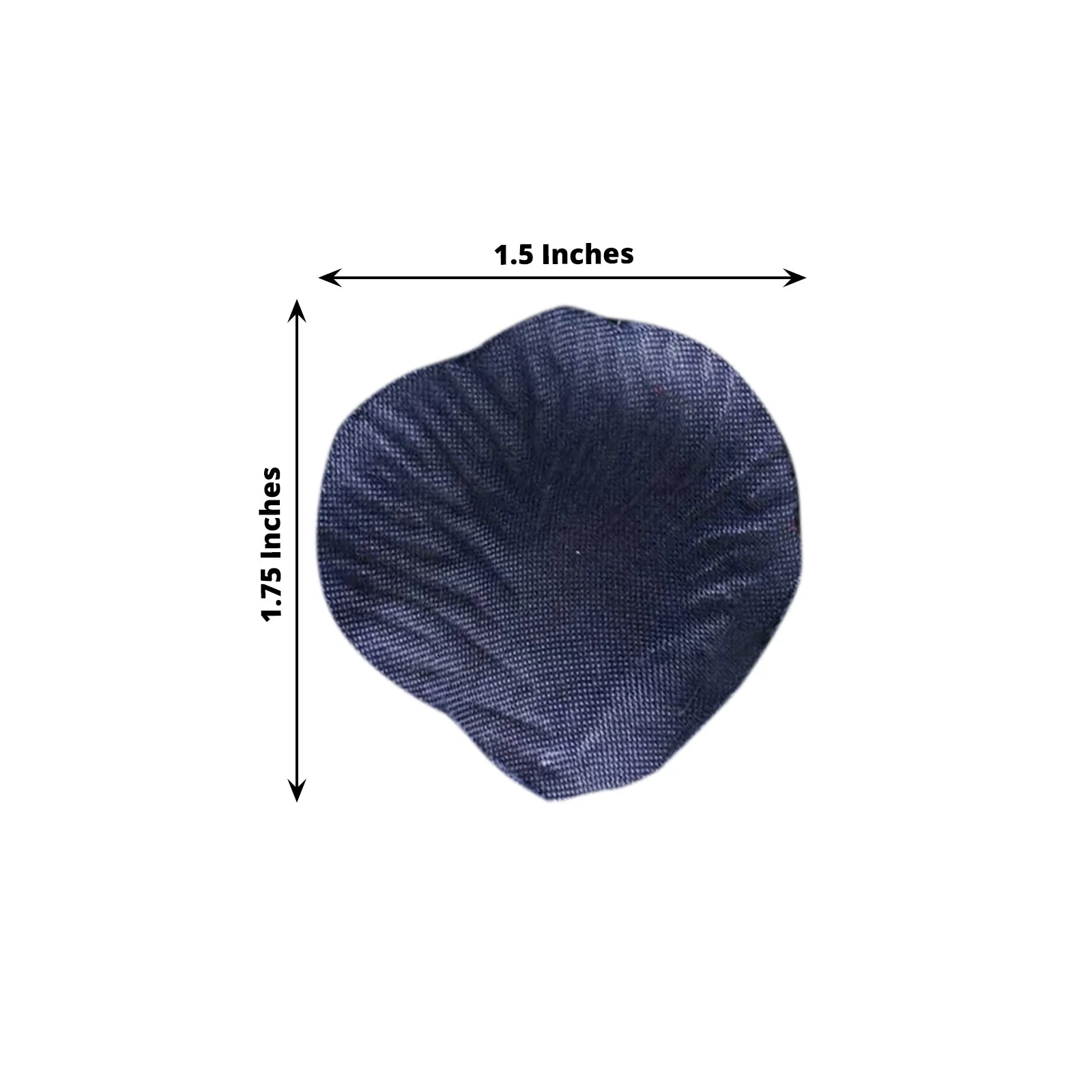 500-Pack Silk Rose Petals Confetti Navy Blue Round Design - Decorative Table Scatters - Image 3