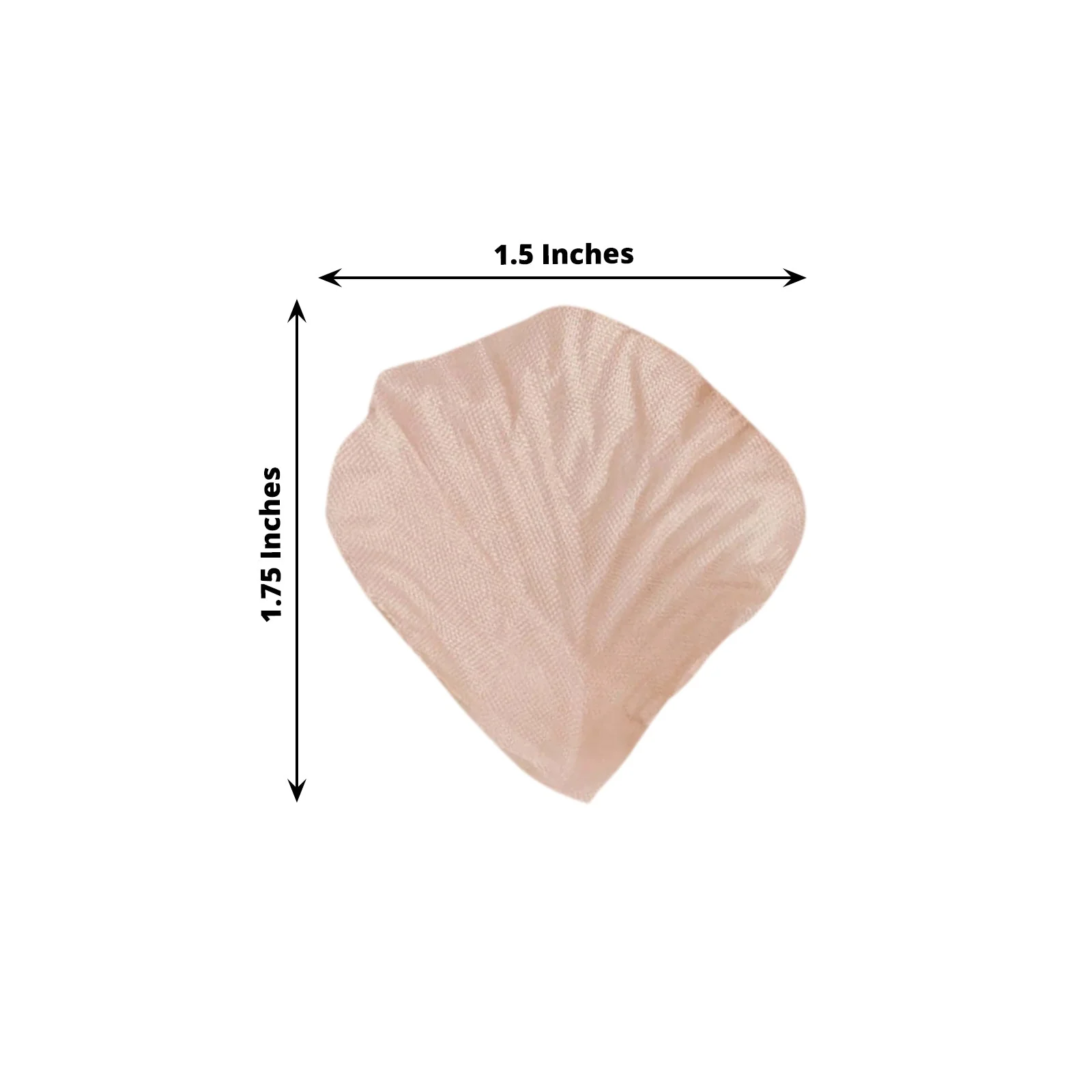 500-Pack Silk Rose Petals Confetti Peach Round Design - Decorative Table Scatters - Image 3