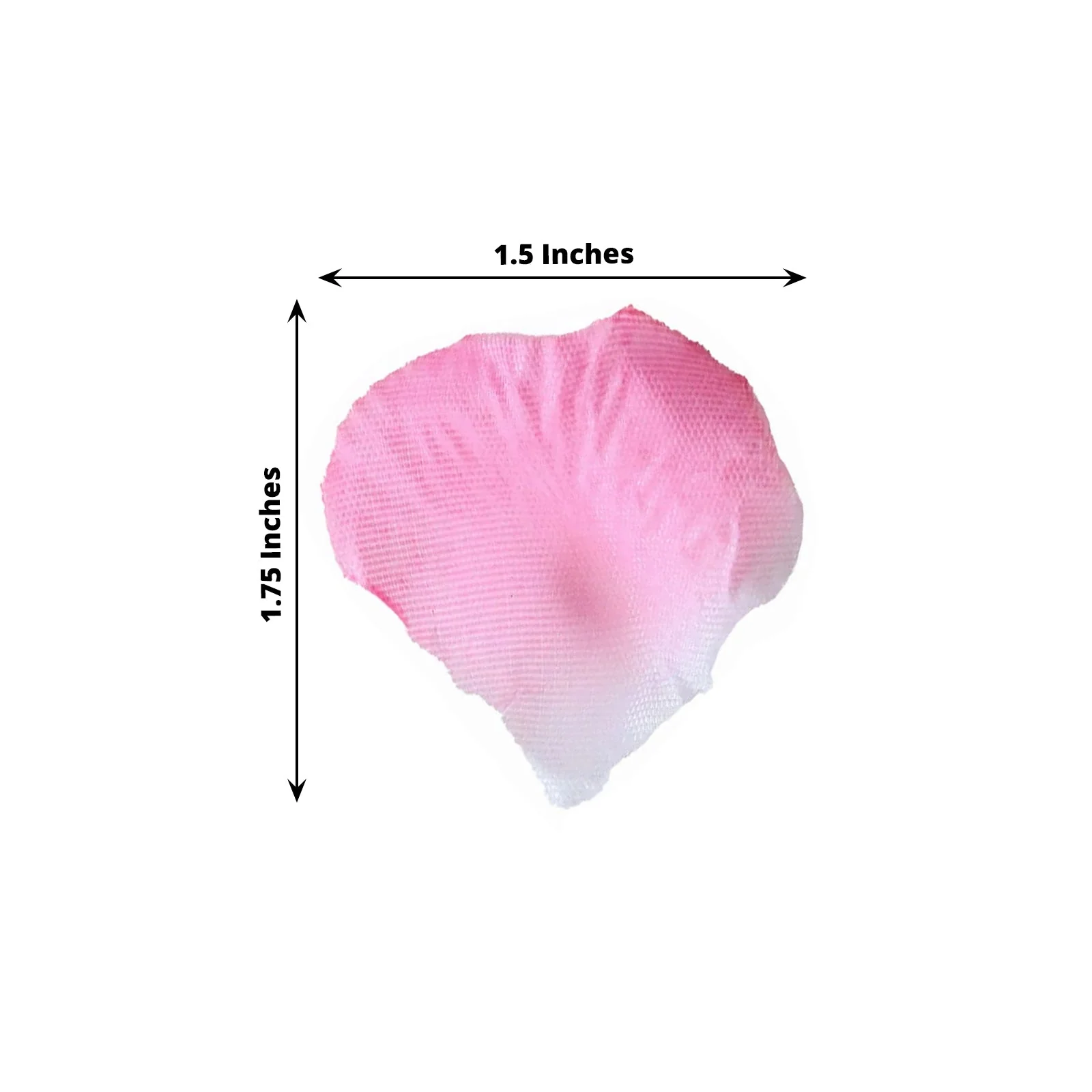 500-Pack Silk Rose Petals Confetti White Pink Round Design - Decorative Table Scatters - Image 3