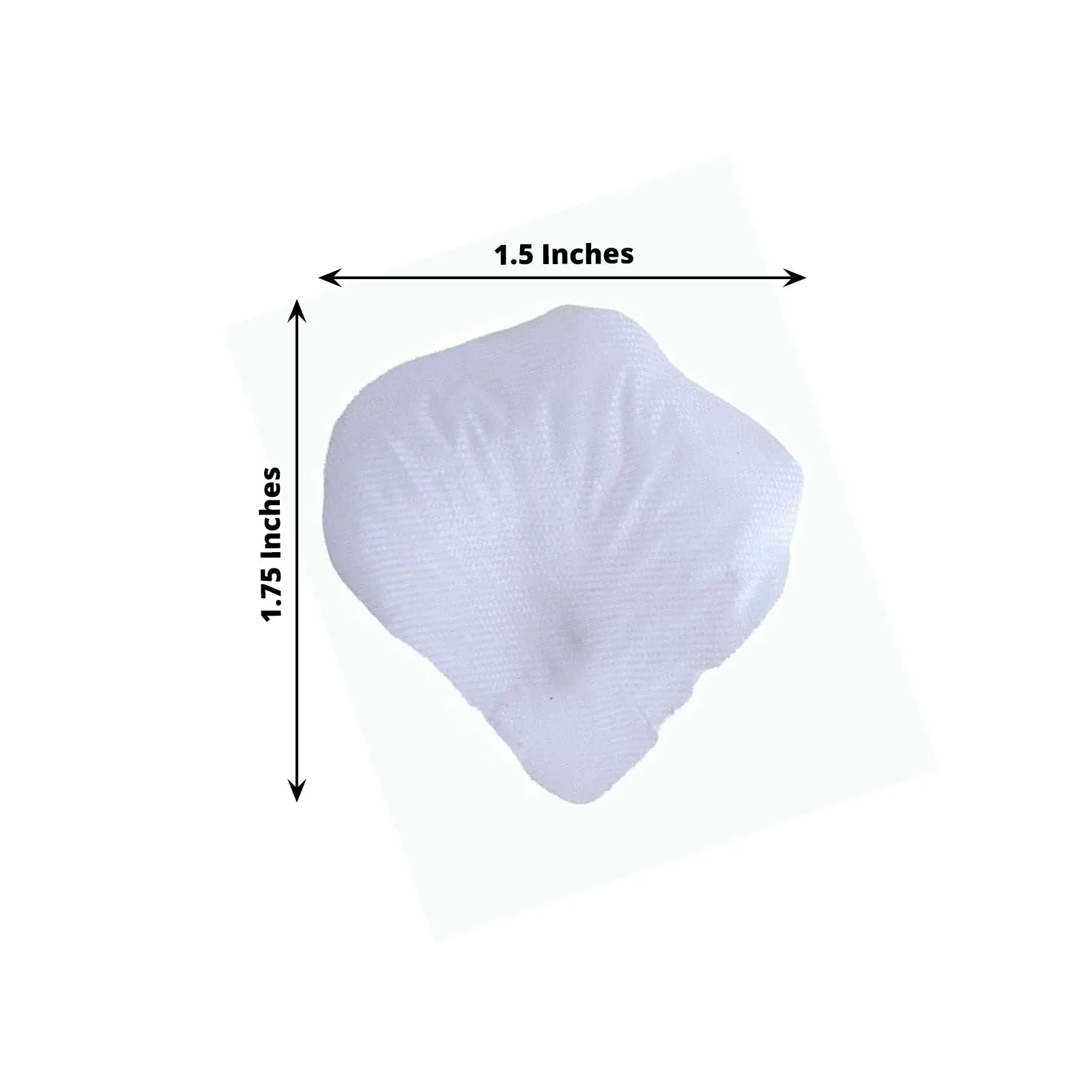 500-Pack Silk Rose Petals Confetti White Round Design - Decorative Table or Floor Scatters for Romantic Events - Image 3