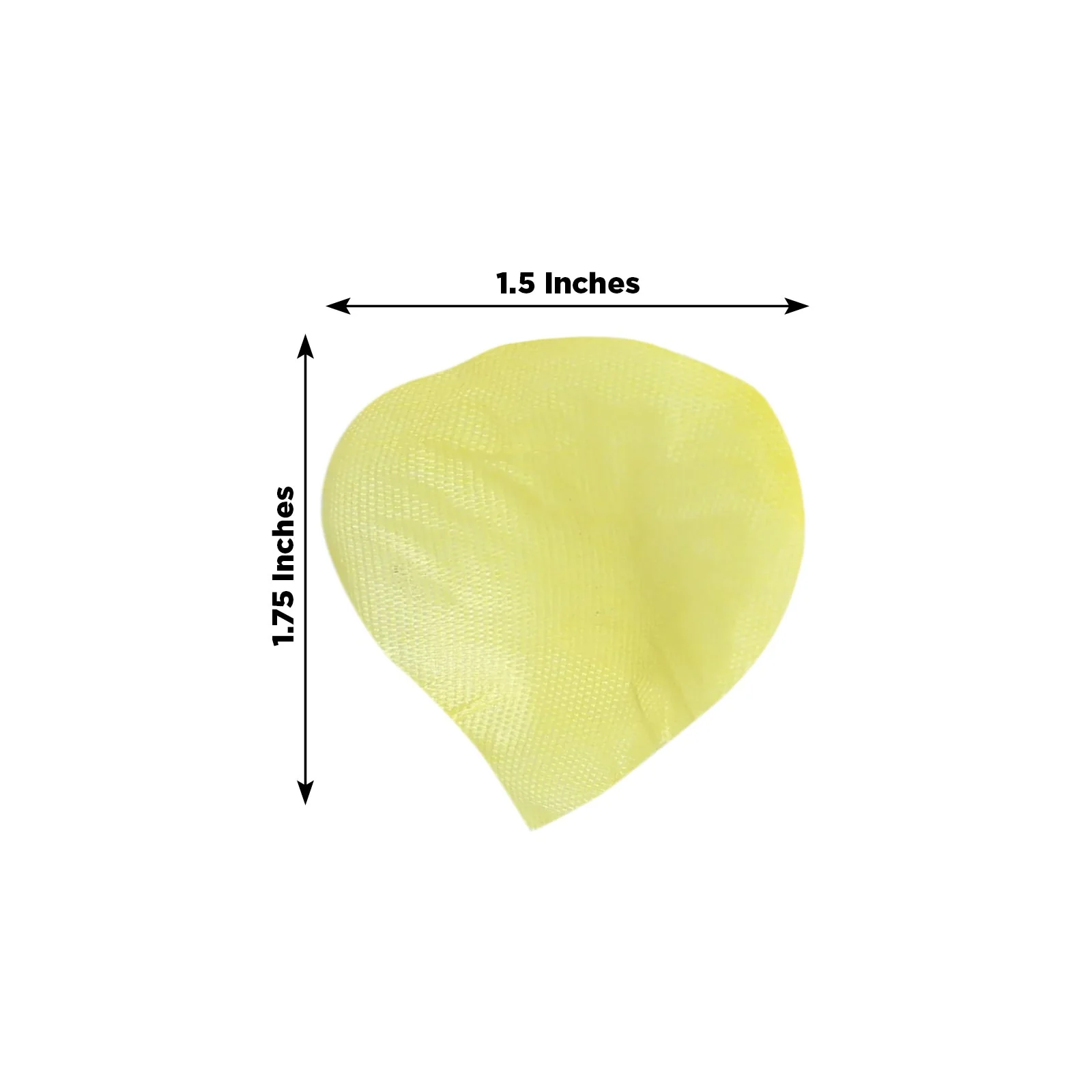 500-Pack Silk Rose Petals Confetti Yellow Round Design - Decorative Table Scatters - Image 3