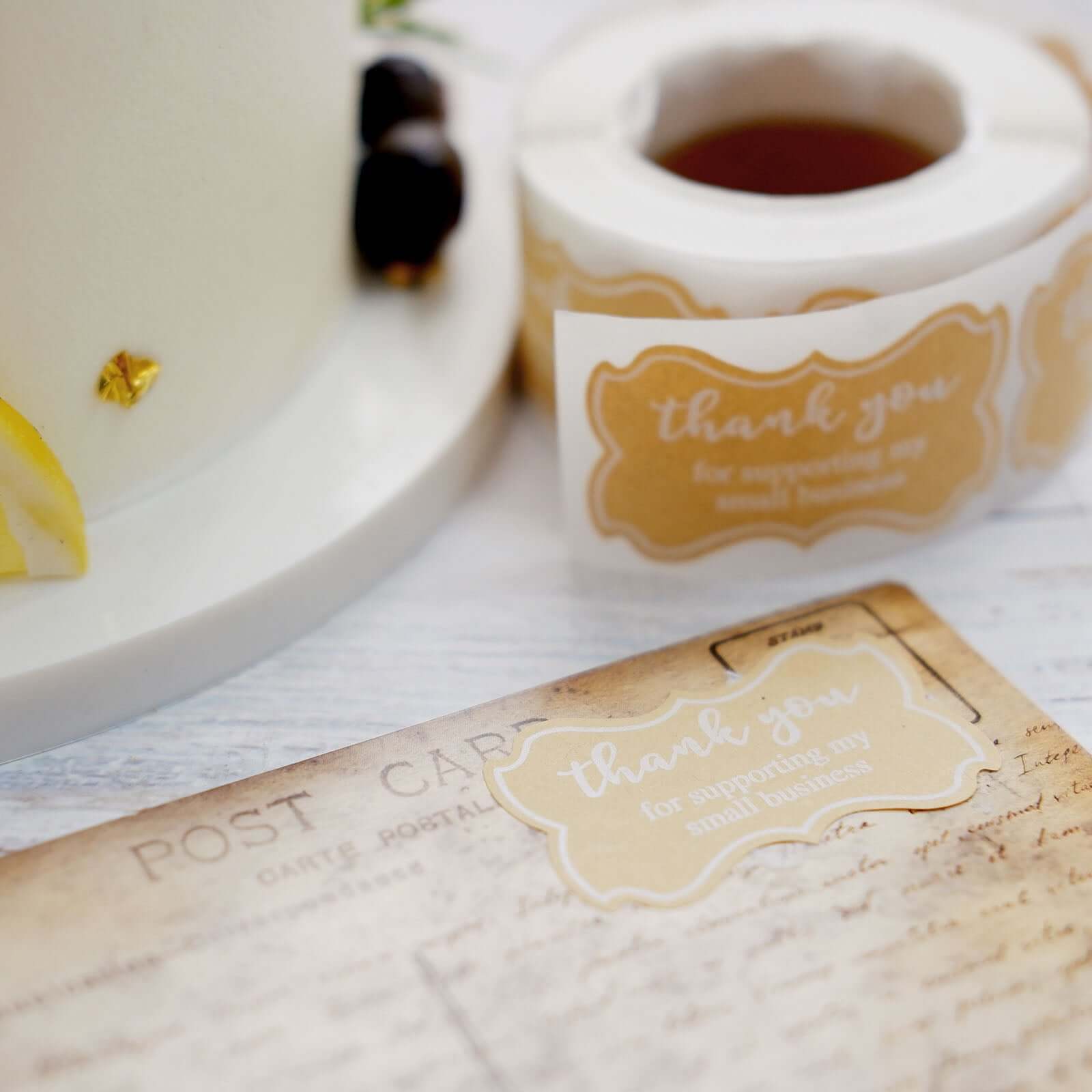 500pcs Thank You for Supporting My Small Business Stickers Roll, Labels for DIY Envelope Seals 1.5" - Image 12