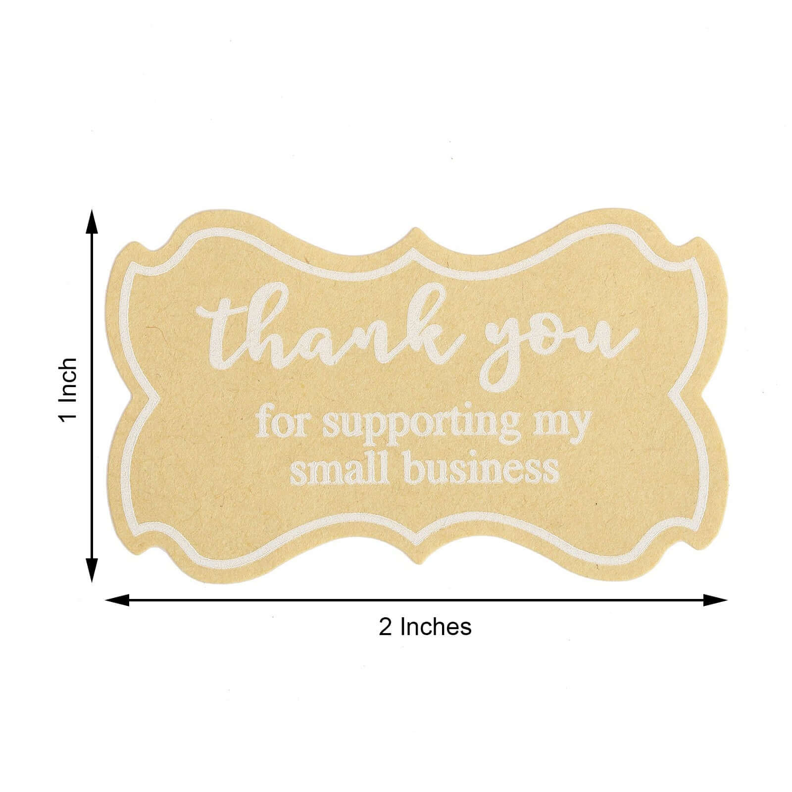 500pcs Thank You for Supporting My Small Business Stickers Roll, Labels for DIY Envelope Seals 1.5" - Image 3