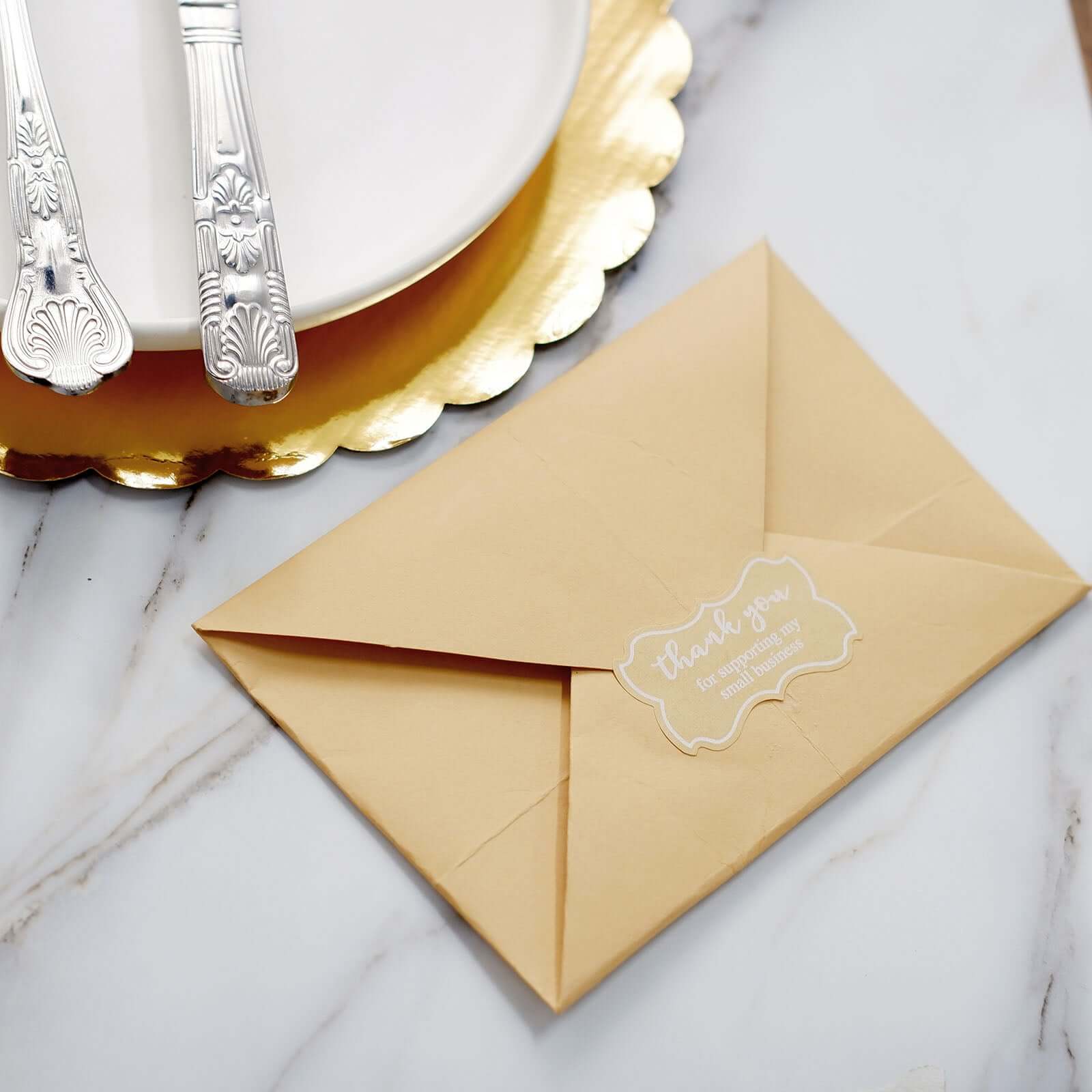 500pcs Thank You for Supporting My Small Business Stickers Roll, Labels for DIY Envelope Seals 1.5" - Image 9