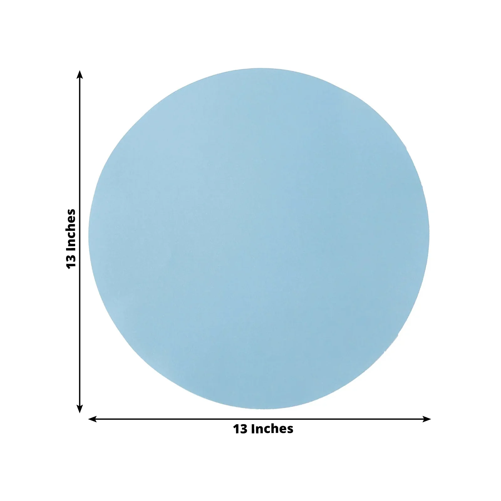 50 Pack Disposable Paper Placemats 13" Round – Dusty Blue Cardboard Dining Table Mats, 120 GSM - Image 2