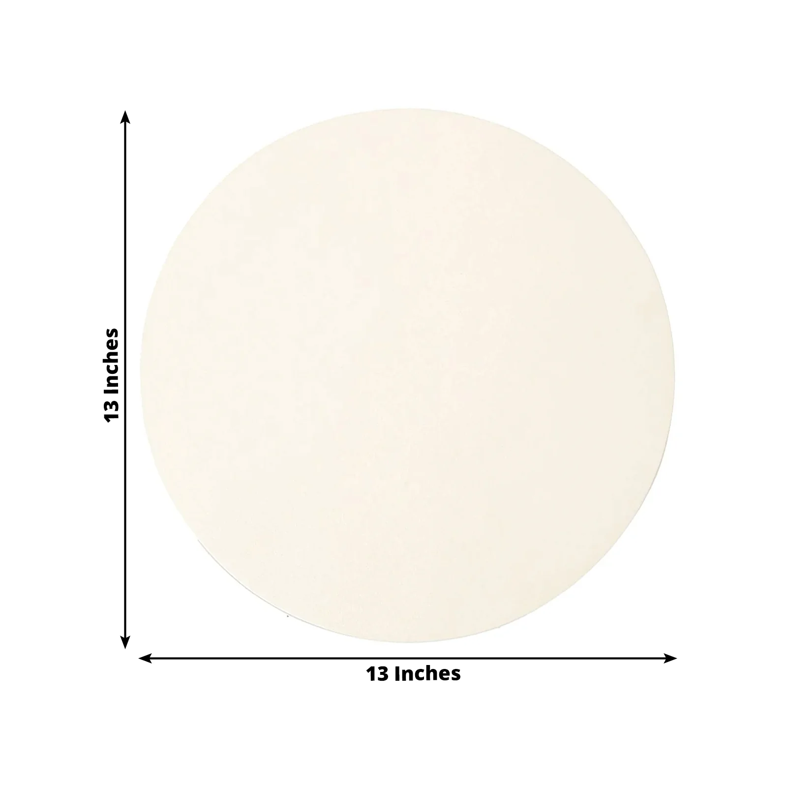 50 Pack Disposable Paper Placemats 13" Round – Pearl White Cardboard Dining Table Mats, 120 GSM - Image 2