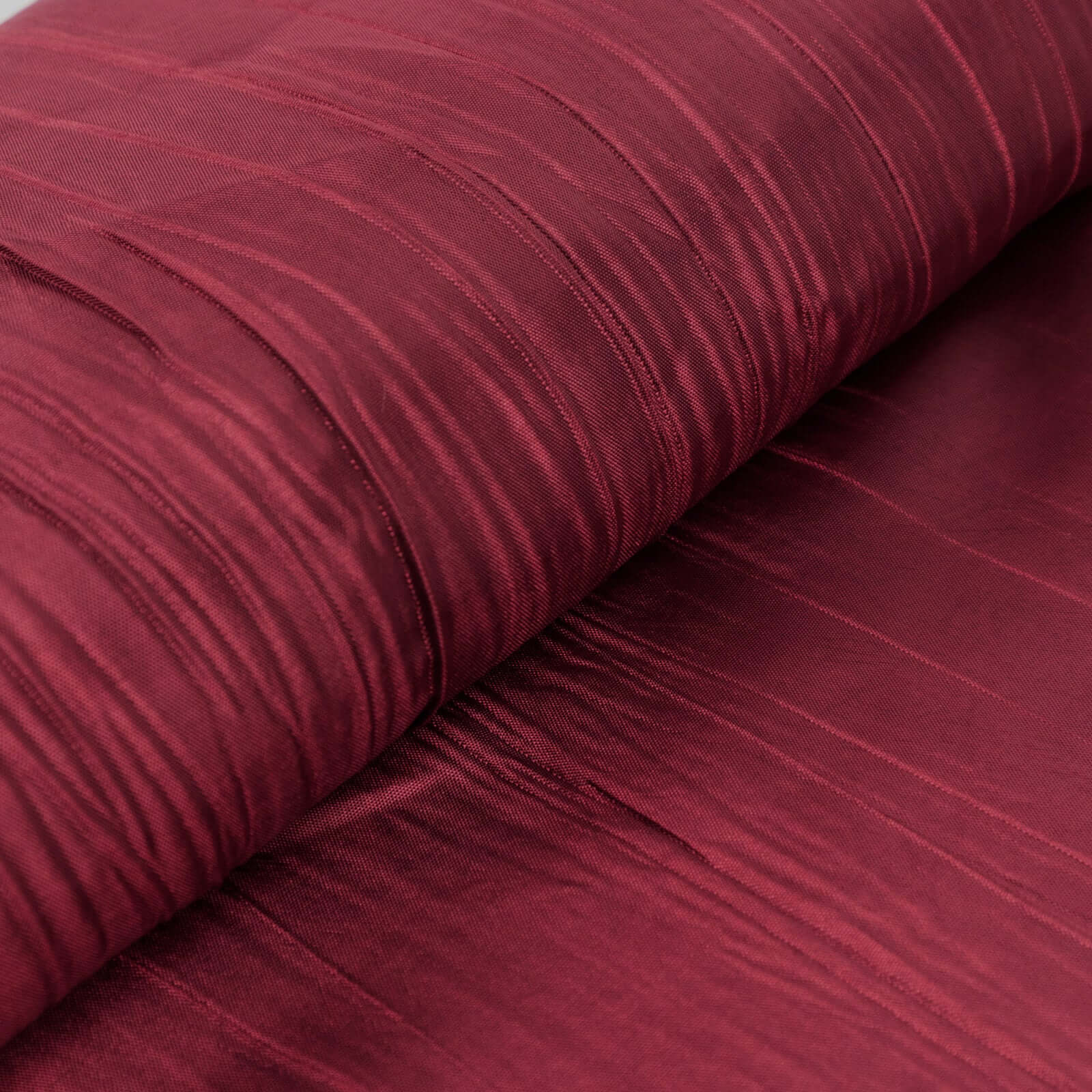 Burgundy Accordion Crinkle Taffeta Fabric Bolt 54"x10 Yards - Image 2