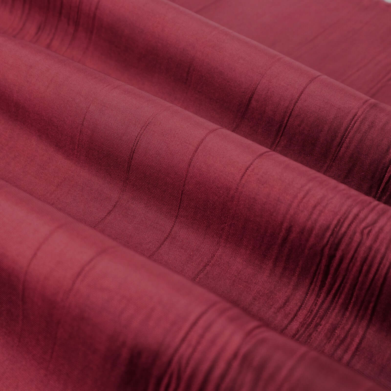 Burgundy Accordion Crinkle Taffeta Fabric Bolt 54"x10 Yards - Image 7