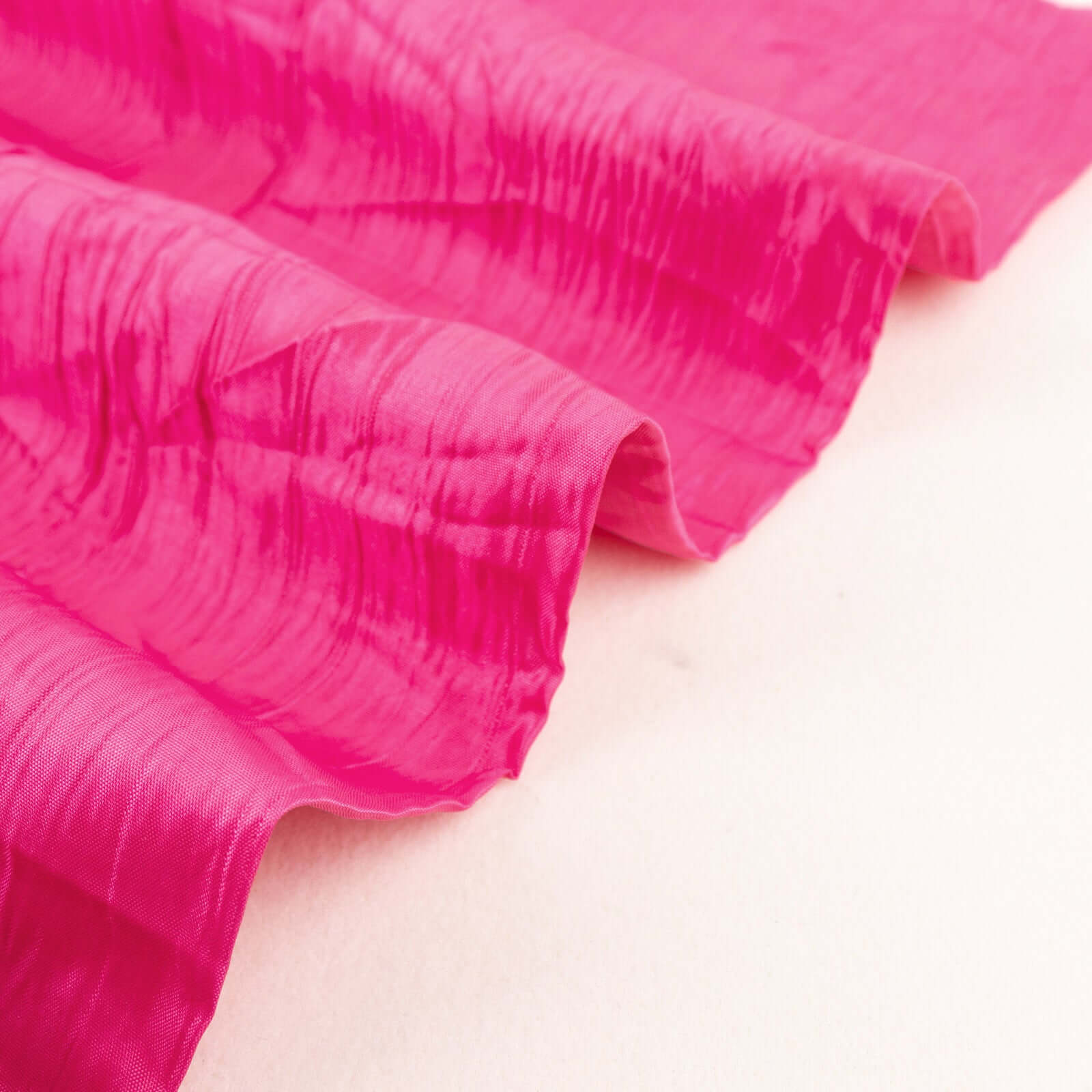 Fuchsia Accordion Crinkle Taffeta Fabric Bolt 54"x10 Yards - Image 9