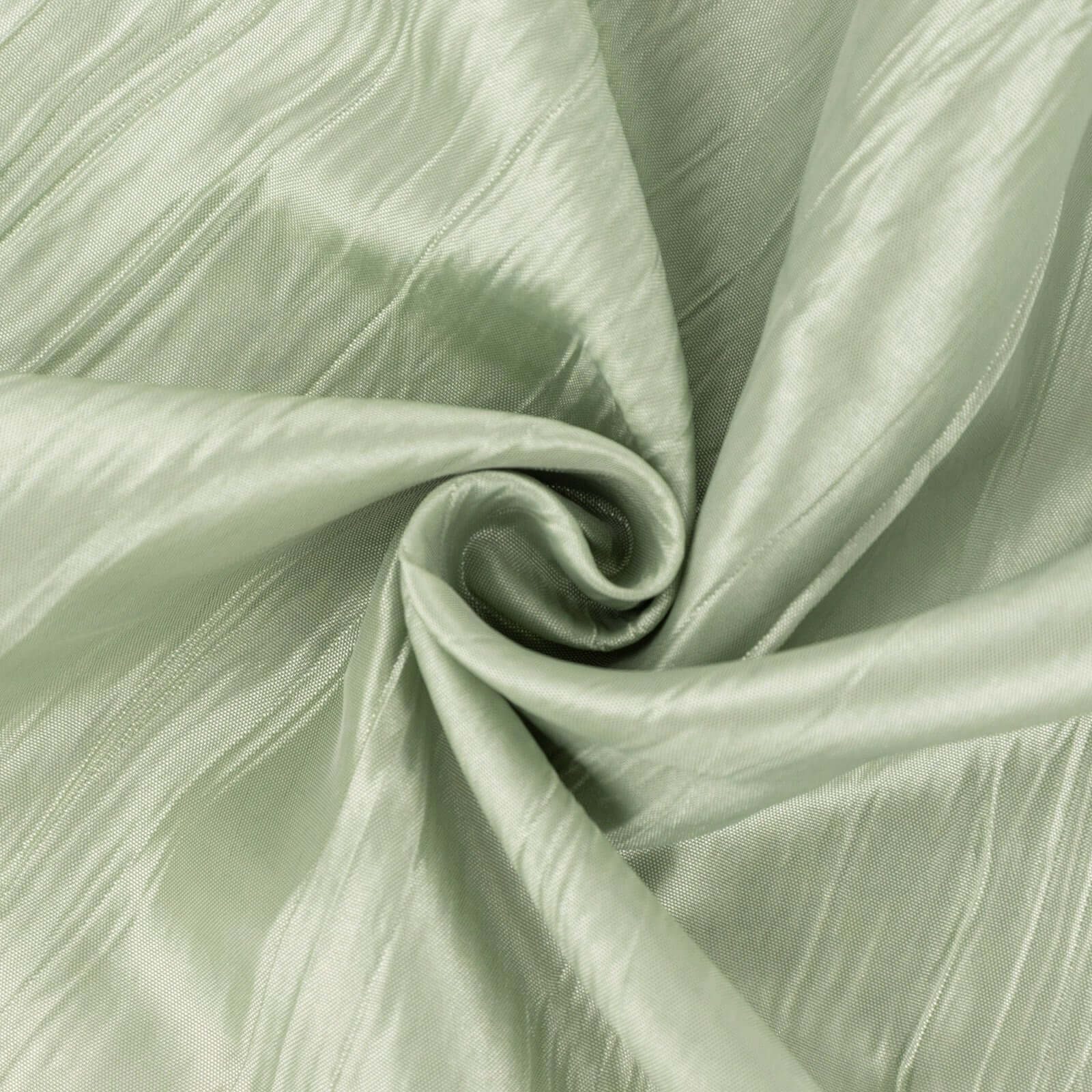 Sage Green Accordion Crinkle Taffeta Fabric Bolt 54"x10 Yards - Image 8