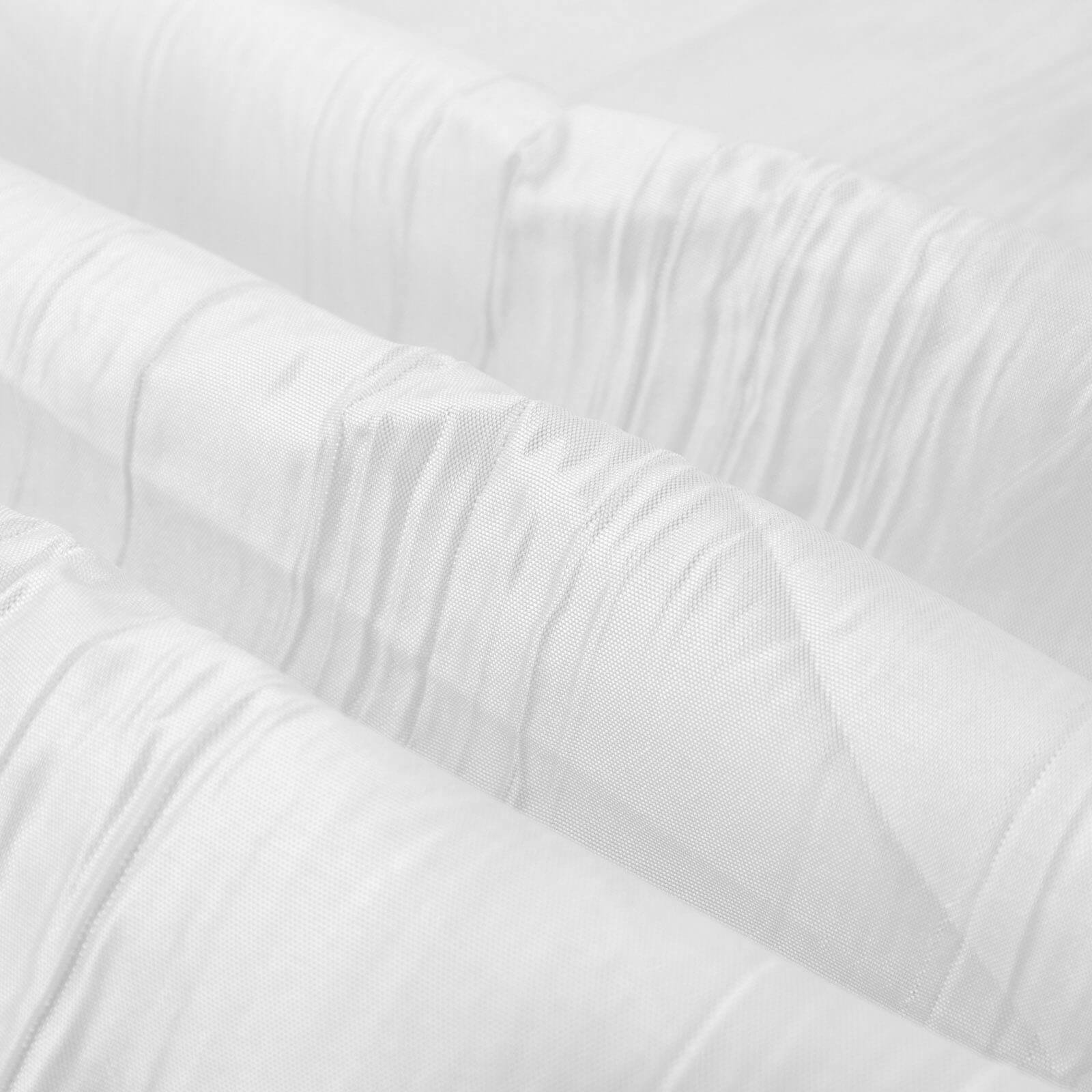 White Accordion Crinkle Taffeta Fabric Bolt 54"x10 Yards - Image 7