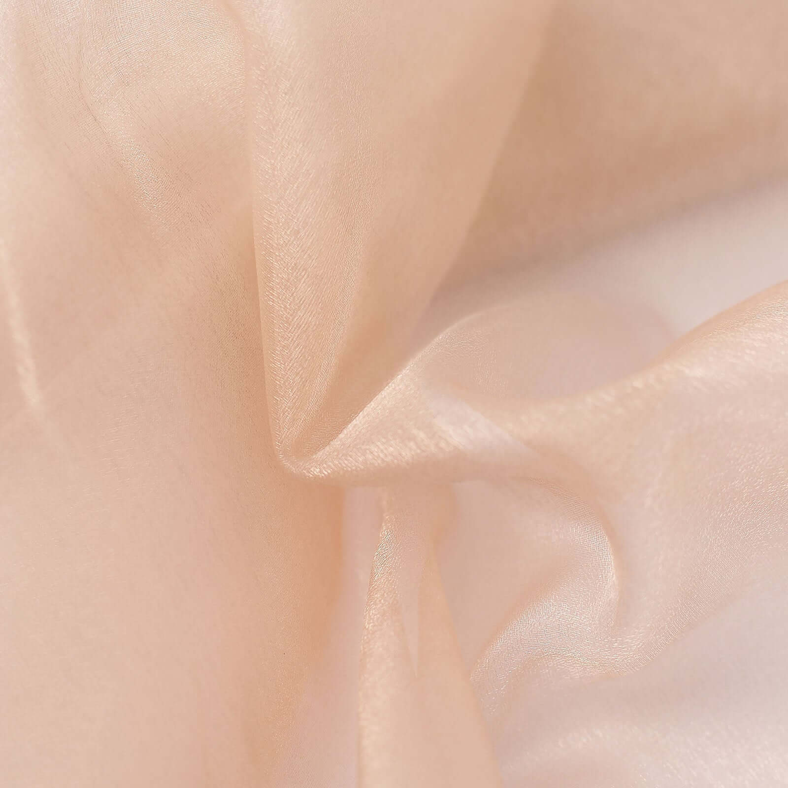 Nude Solid Sheer Chiffon Fabric Bolt, DIY Voile Drapery Fabric 54"x10yd - Image 12
