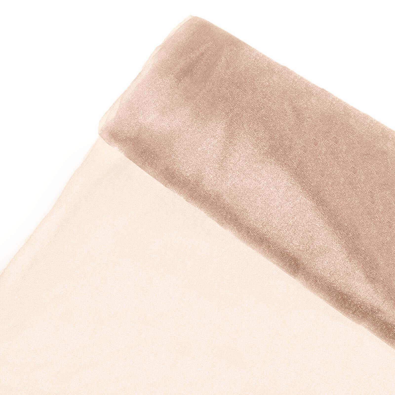 Nude Solid Sheer Chiffon Fabric Bolt, DIY Voile Drapery Fabric 54"x10yd - Image 13